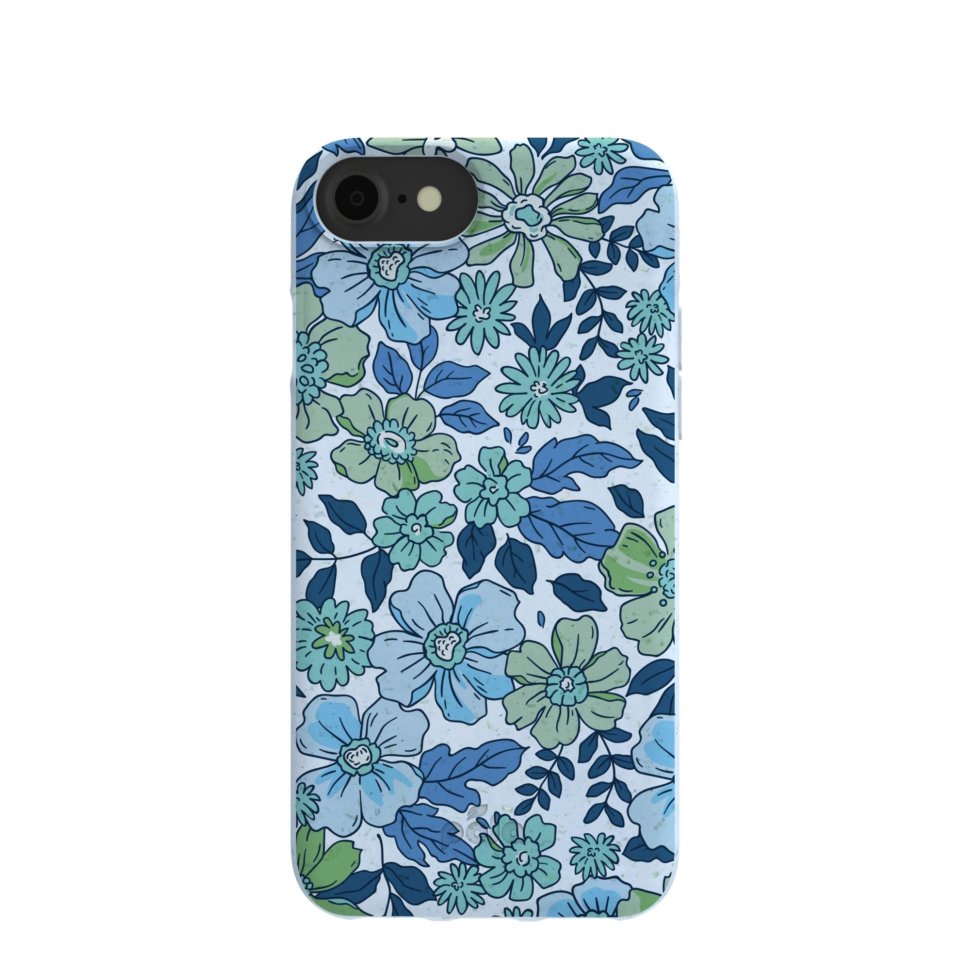 Powder Blue Liberty Florals iPhone 6/6s/7/8/SE Case Refurbished - Pela Case refurbished available on Cerqular