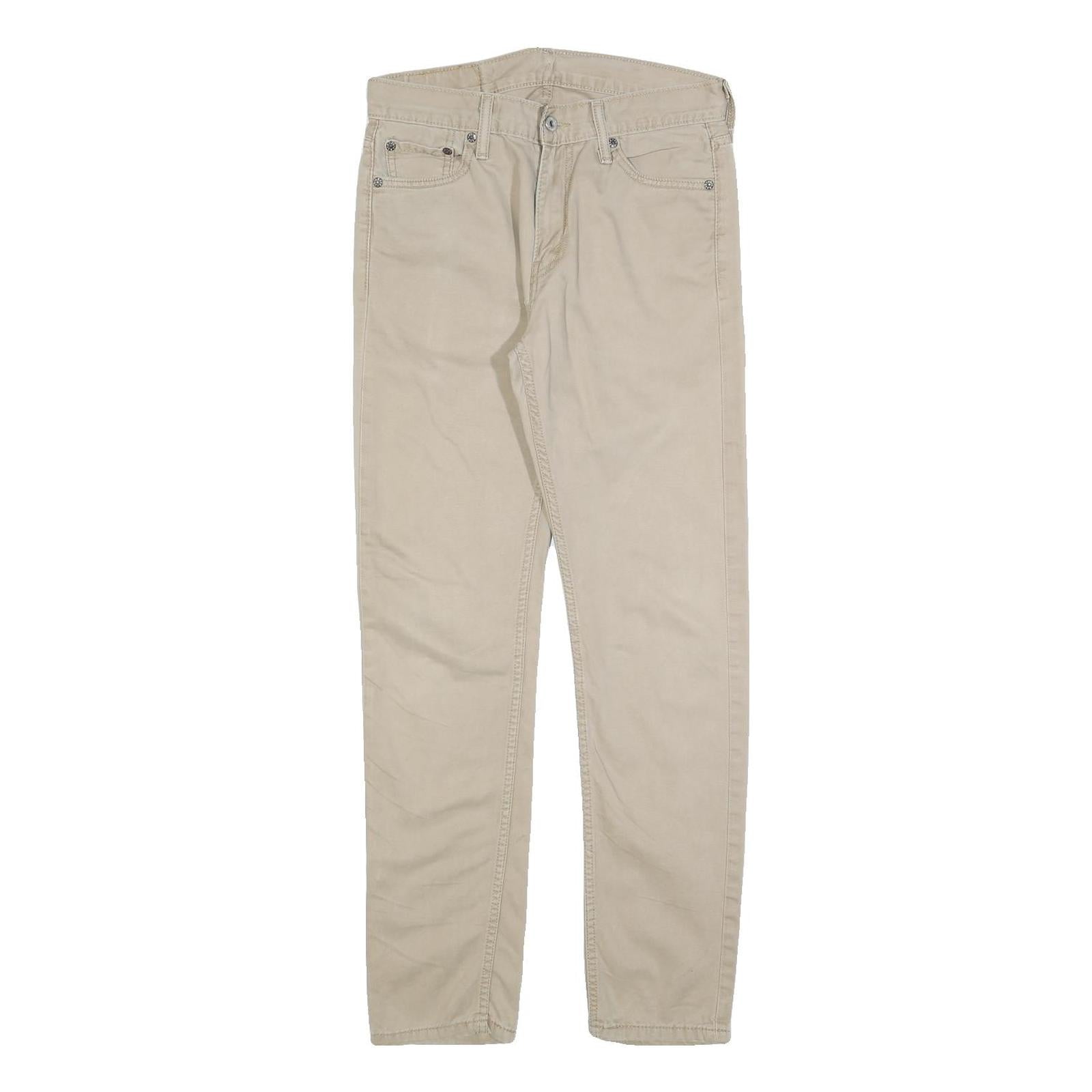 Buy LEVI'S Mens Slim Beige Cotton Blend Zip Trousers W30 L32 Casual Straight Fit Refurbished - $36.39 LEVI'S Mens Slim Beige Cotton Blend Zip Trousers W30 L32 Casual Straight Fit Refurbished - N/A refurbished available on Cerqular