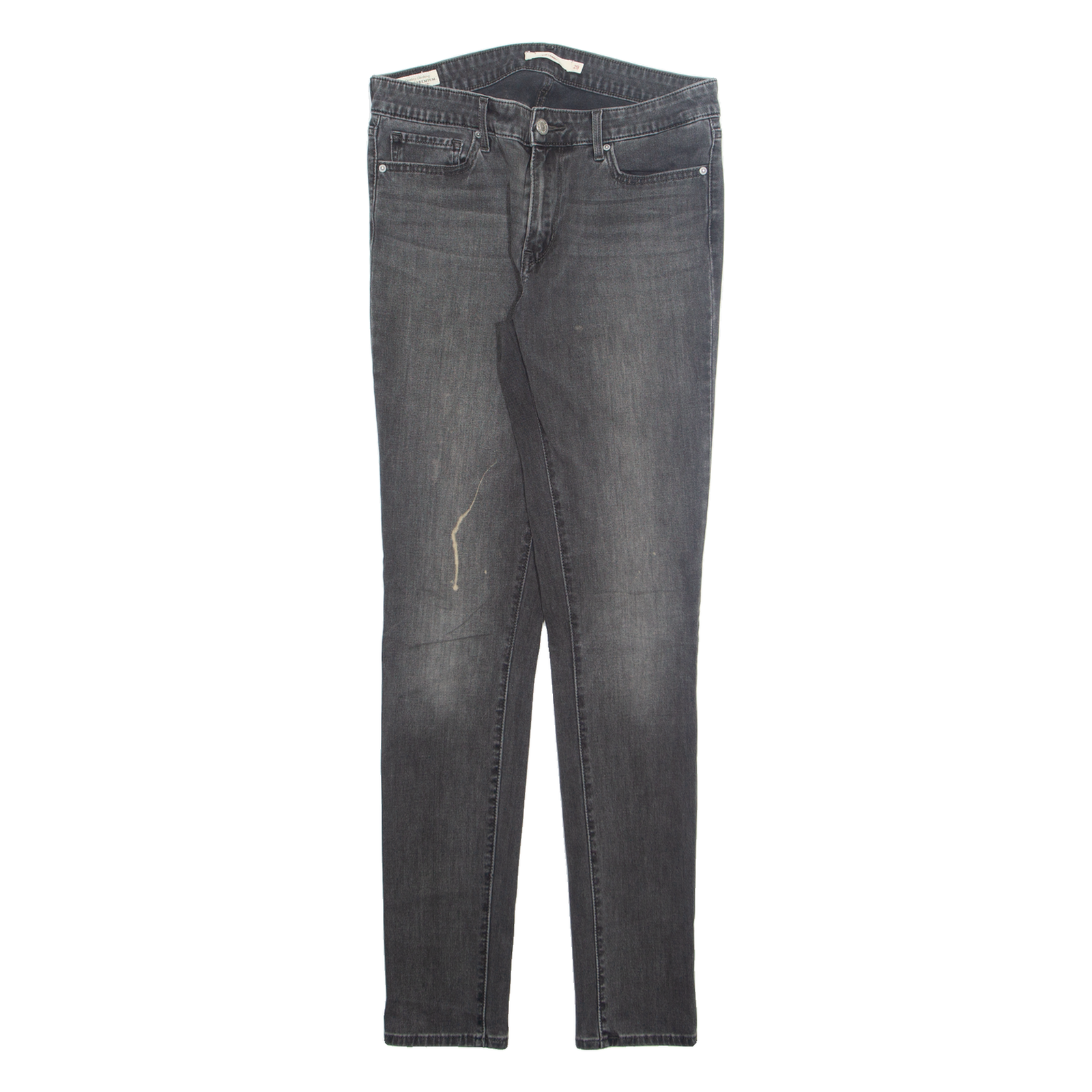 LEVI'S 711 Big E Womens Jeans Grey Slim Skinny Stone Wash W26 L32 Refurbished - N/A refurbished available on Cerqular