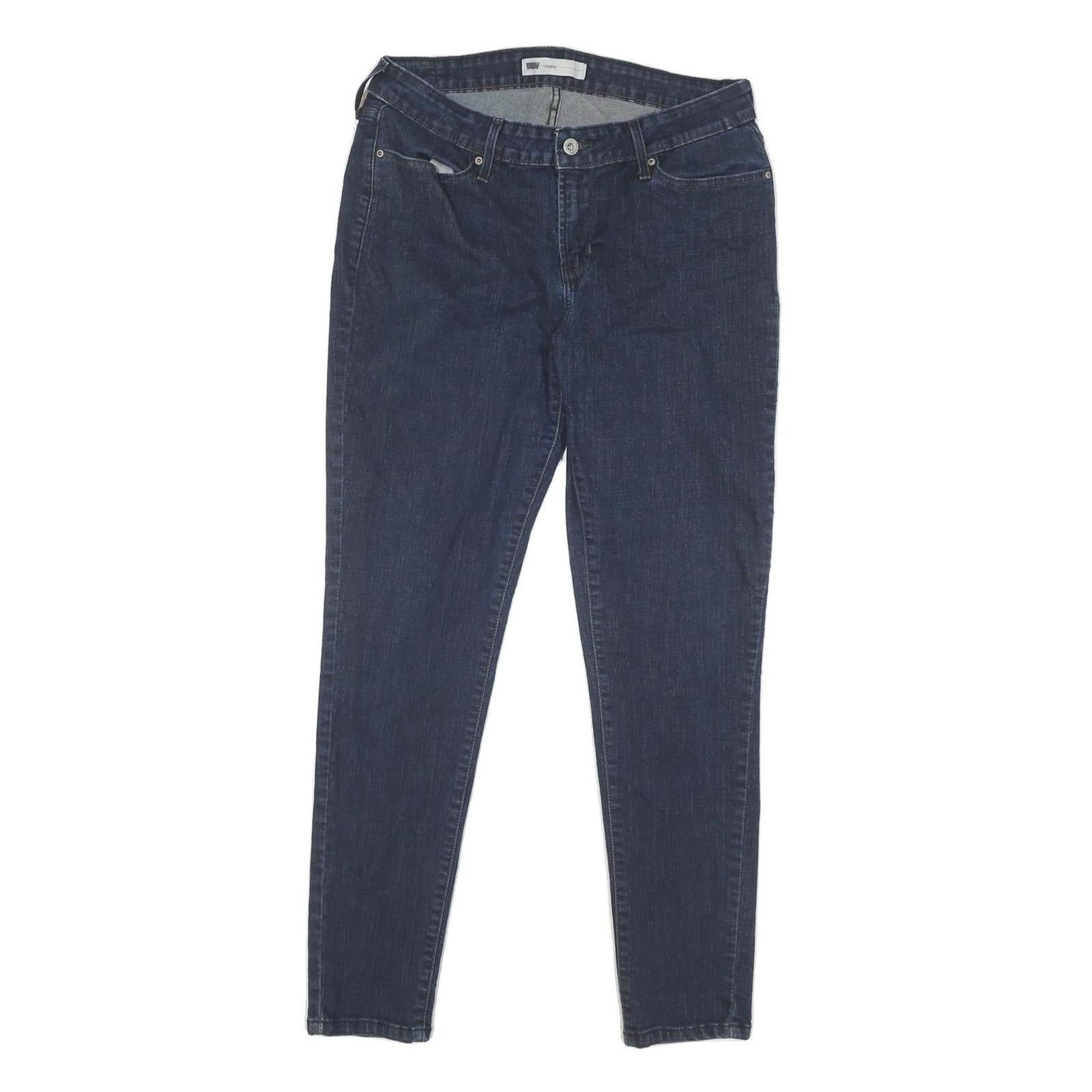 LEVI'S Womens Jeans Blue Regular Skinny Denim Raw W32 L28 Zip Cotton Blend Refurbished - N/A refurbished available on Cerqular