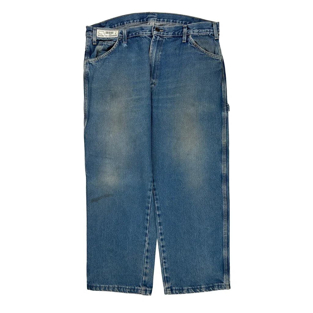 Dickies Carpenter Jeans - 37W 27L Blue Cotton Refurbished - Thrifted (note: this is a term often used to describe second- refurbished available on Cerqular