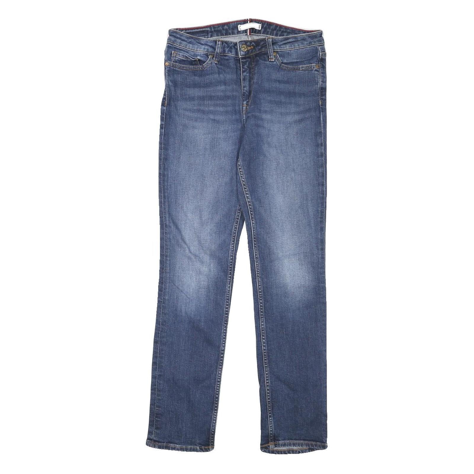 TOMMY HILFIGER Womens Slim Blue Denim Jeans W27 L26 Classic Zip Cotton Blend Refurbished - N/A refurbished available on Cerqular