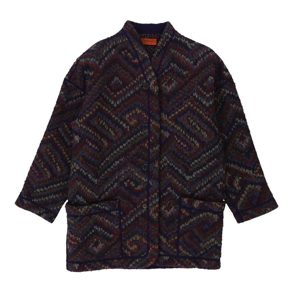 Missoni Coat - Large Multicoloured Wool Blend | Size: large Refurbished - N/A (Preloved Designer is not a specific brand, it refurbished available on Cerqular