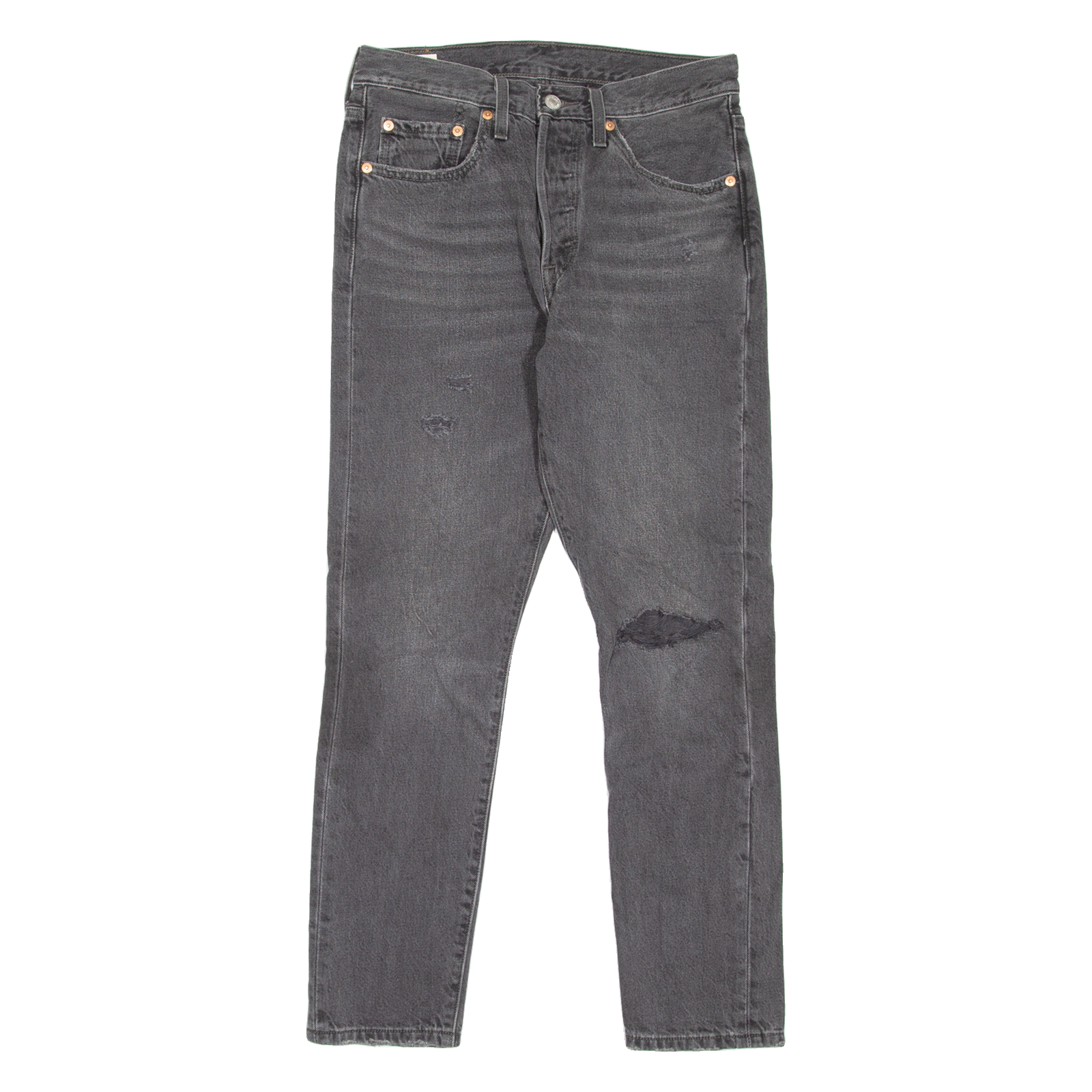 LEVI'S 501S Jeans BIG E Distressed Womens Grey Skinny Straight W27 L28 Refurbished - N/A refurbished available on Cerqular