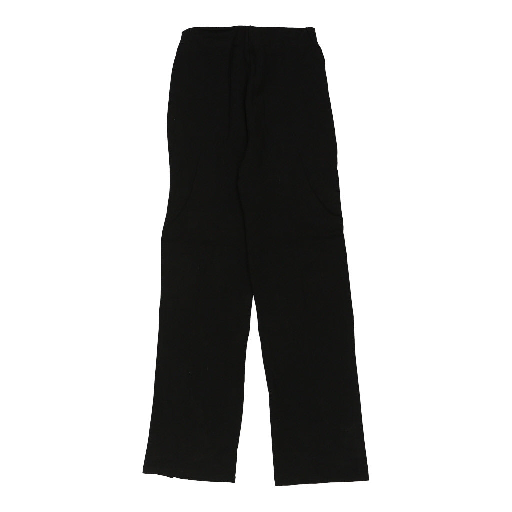 Crème Fraiche Joggers - Large Black Cotton Refurbished - Thrifted (note: this is a term often used to describe second- refurbished available on Cerqular