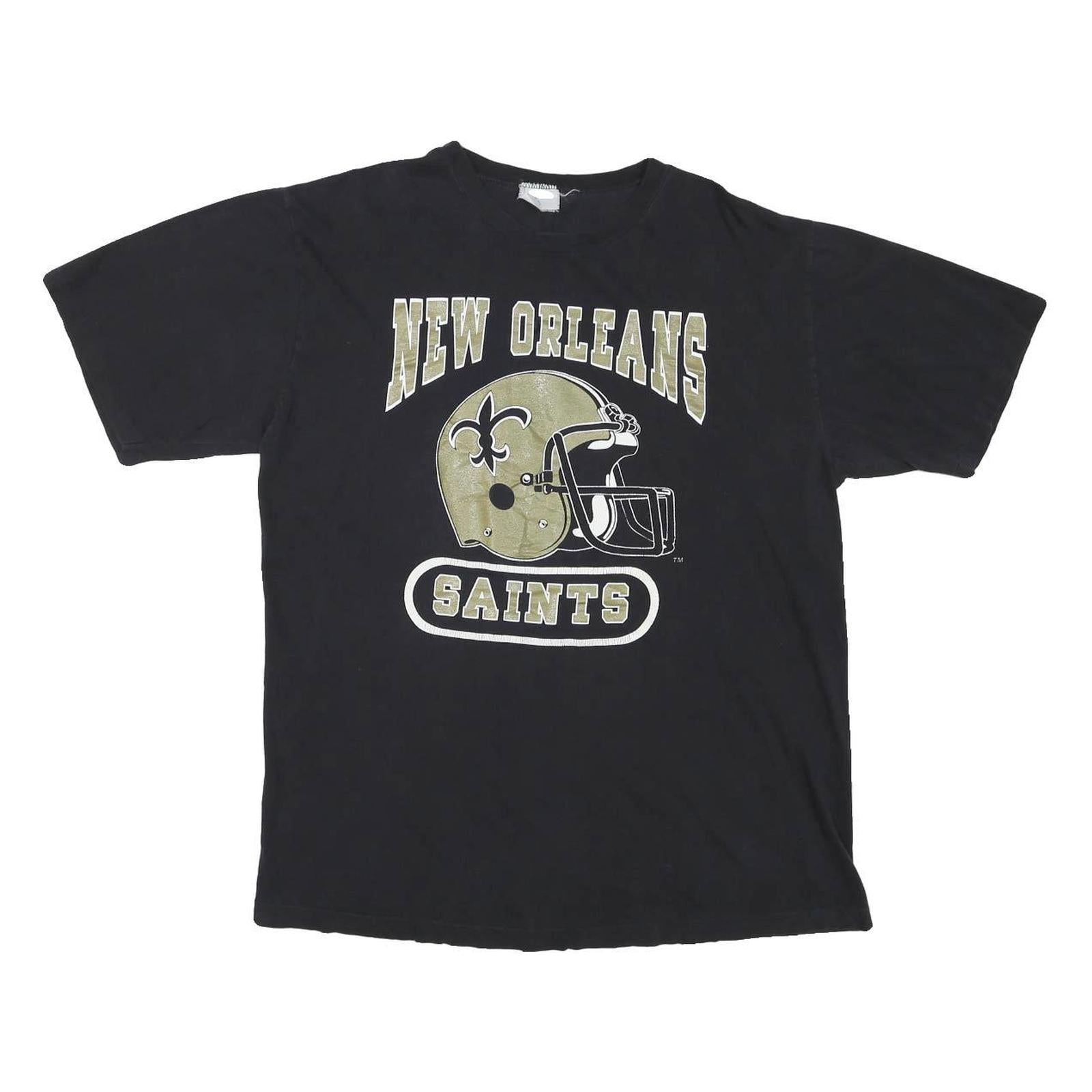 Buy Mens Black New Orleans Saints Graphic T-Shirt M Short Sleeve Crew Neck NFL Fan Refurbished - $19.49 Mens Black New Orleans Saints Graphic T-Shirt M Short Sleeve Crew Neck NFL Fan Refurbished - N/A refurbished available on Cerqular