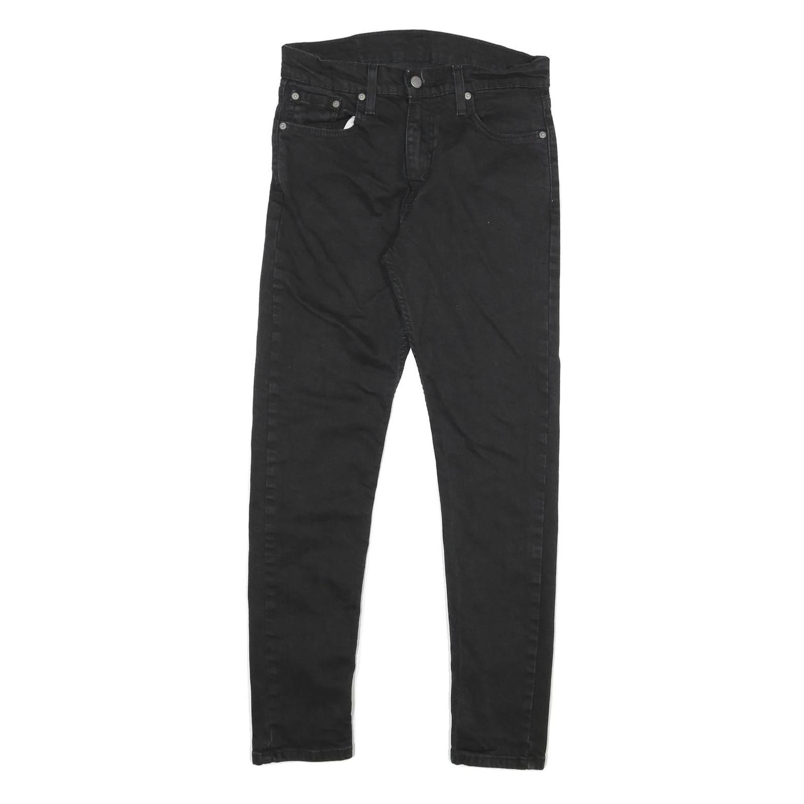 LEVI'S 512 Tapered Mens Jeans Black Regular Cotton Blend W30 L28 Zip Fit Skinny Refurbished - N/A refurbished available on Cerqular