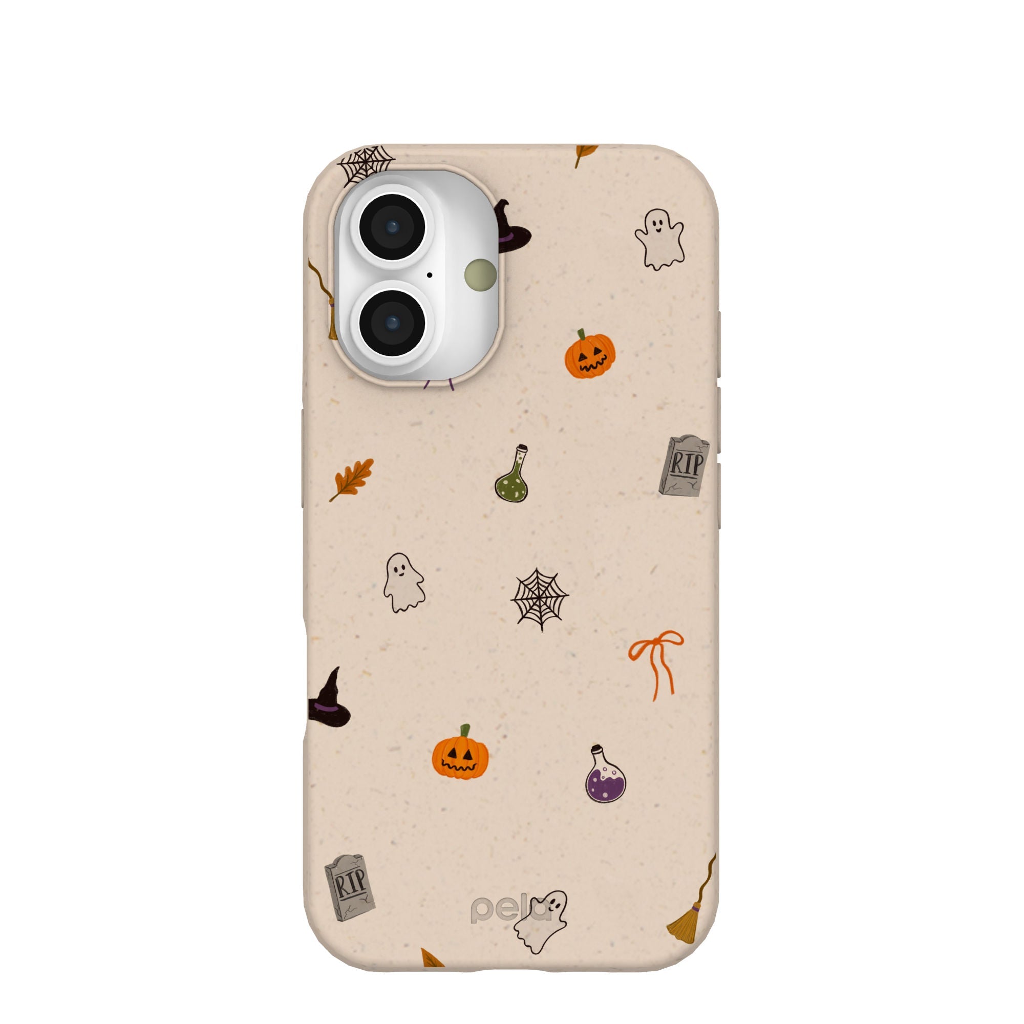 Seashell Mini Halloween iPhone 16 Case Refurbished - Pela Case refurbished available on Cerqular