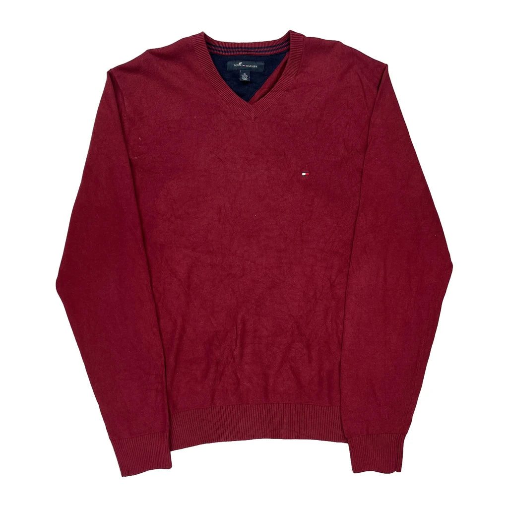 Buy Tommy Hilfiger Jumper - XL Red Cotton Refurbished - $20.62 Tommy Hilfiger Jumper - XL Red Cotton Refurbished - Thrifted (note: this is a term often used to describe second- refurbished available on Cerqular