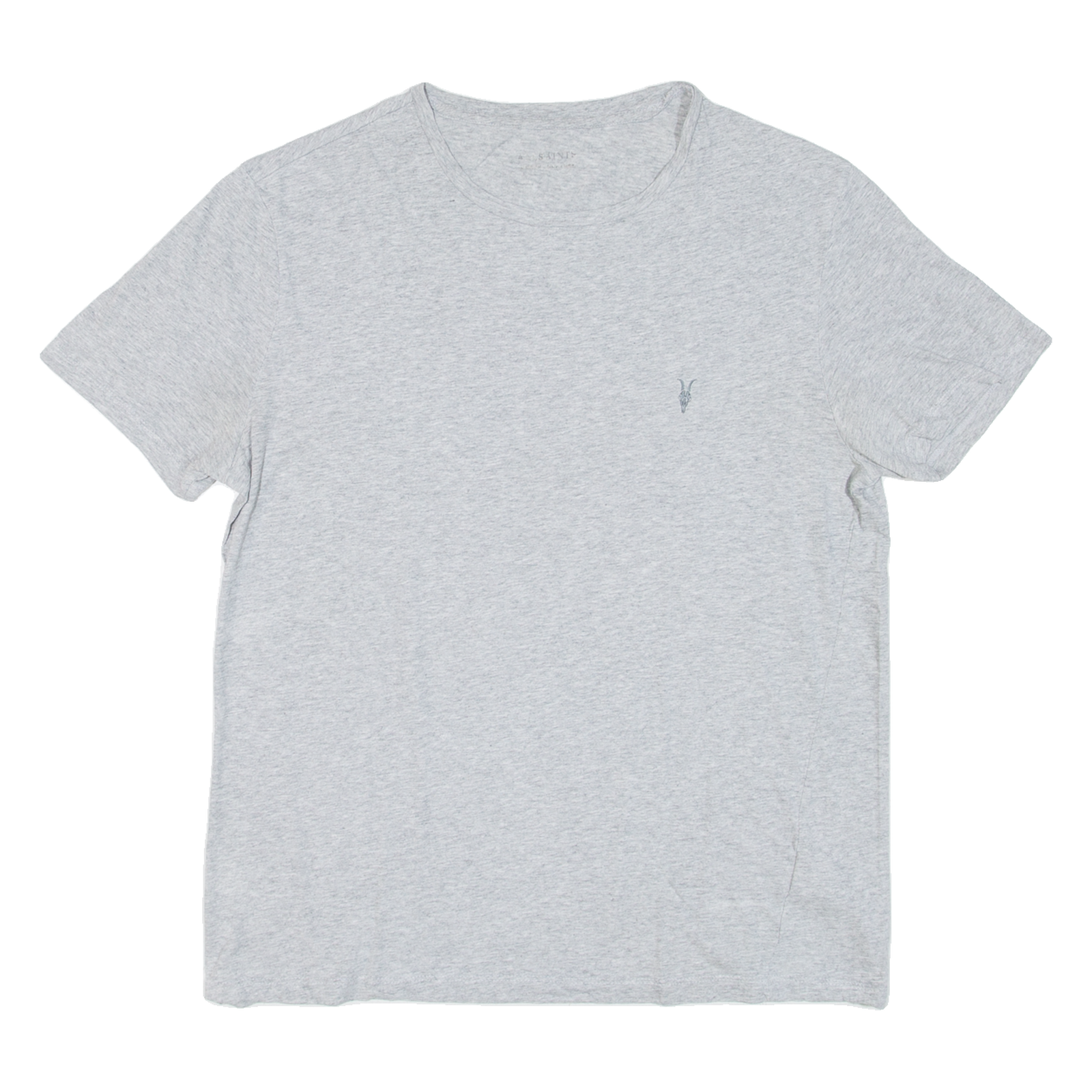 ALL SAINTS Mens T-Shirt Grey Crew Neck S Refurbished - N/A refurbished available on Cerqular