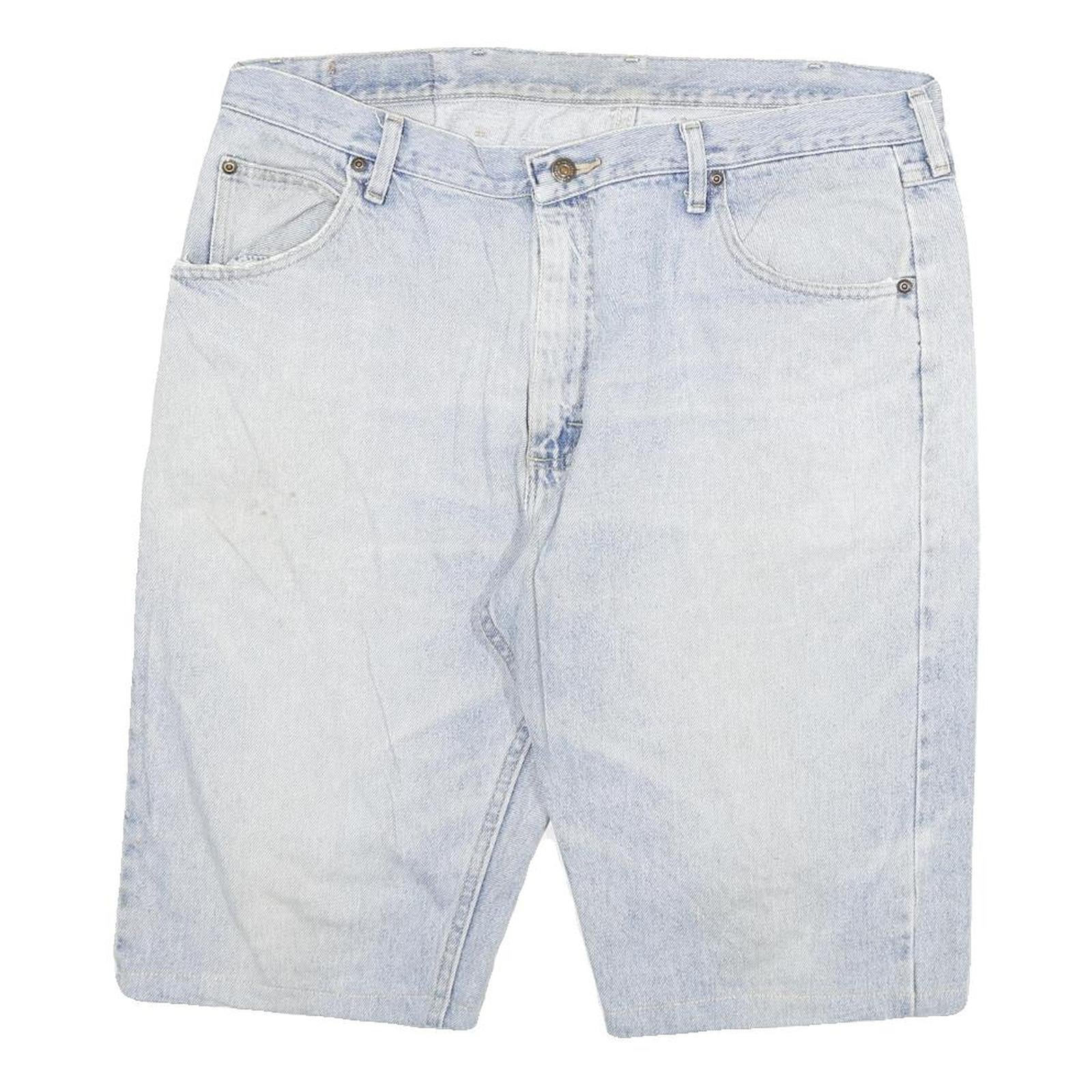 WRANGLER Mens Shorts Blue Denim Casual 2XL W36 Cotton Blend Relaxed Fit Refurbished - N/A refurbished available on Cerqular