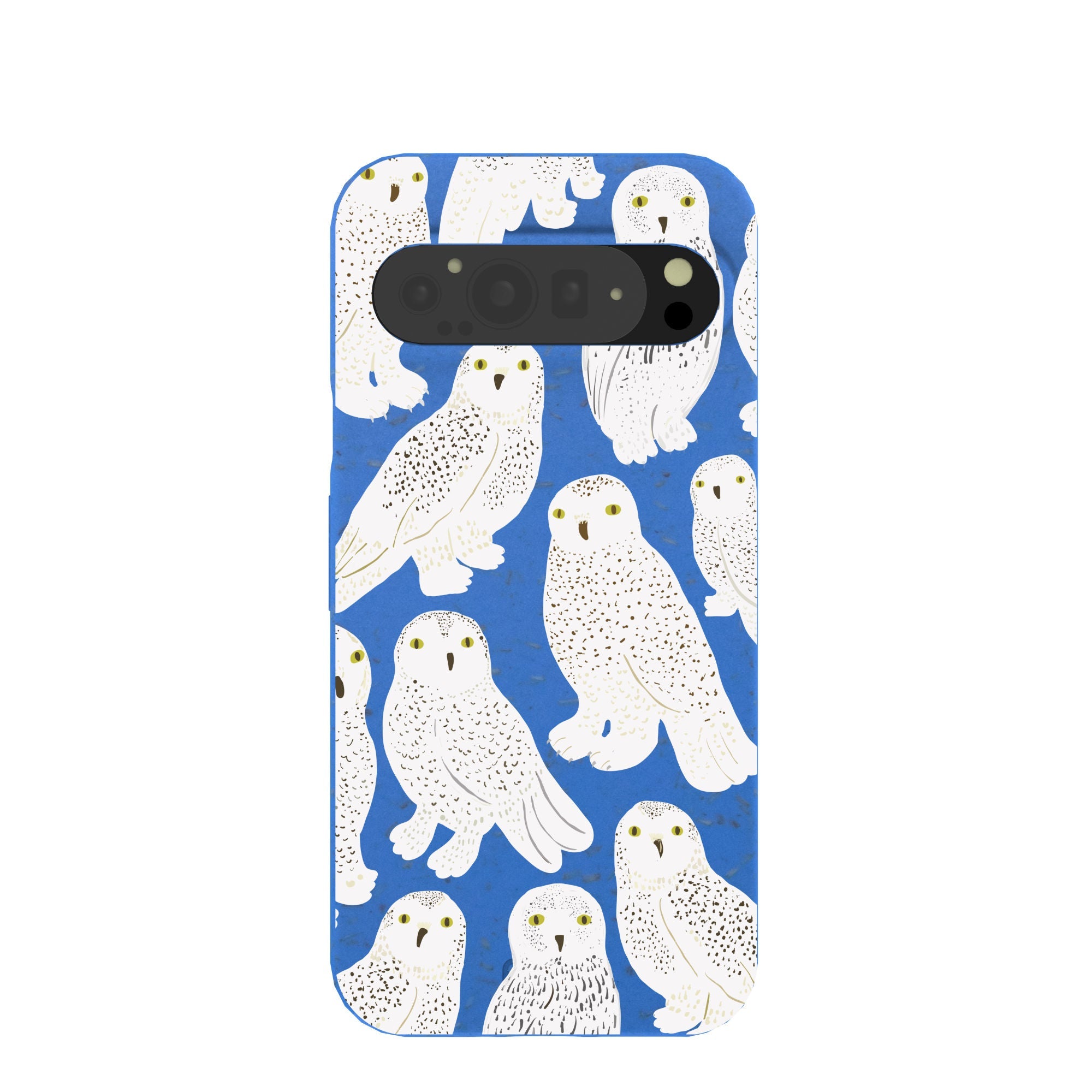 Electric Blue Snowy Owls Google Pixel 9 Pro XL Case Refurbished - Pela Case refurbished available on Cerqular