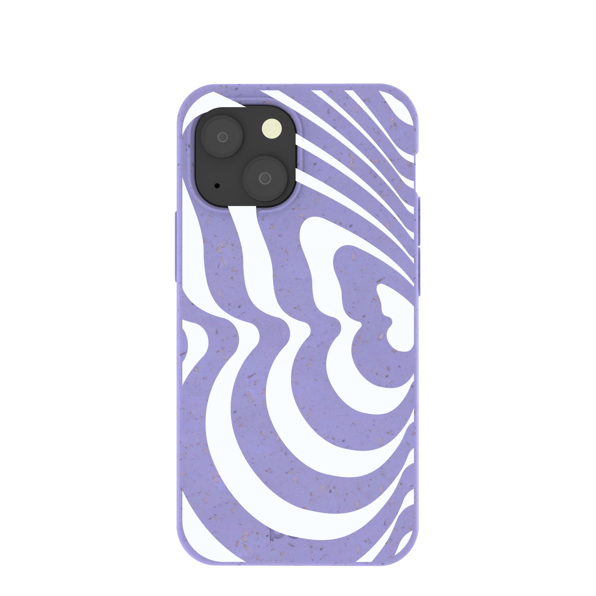 Lavender Flutter Left iPhone 13 Mini Case Refurbished - Pela Case refurbished available on Cerqular