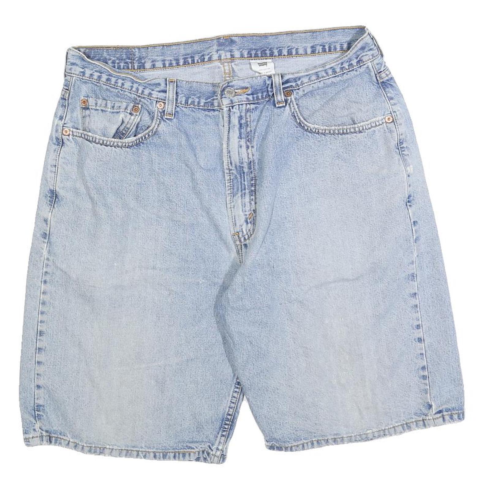 LEVI'S Mens Shorts Blue Casual Denim L W36 Classic Cotton Blend Relaxed Refurbished - N/A refurbished available on Cerqular