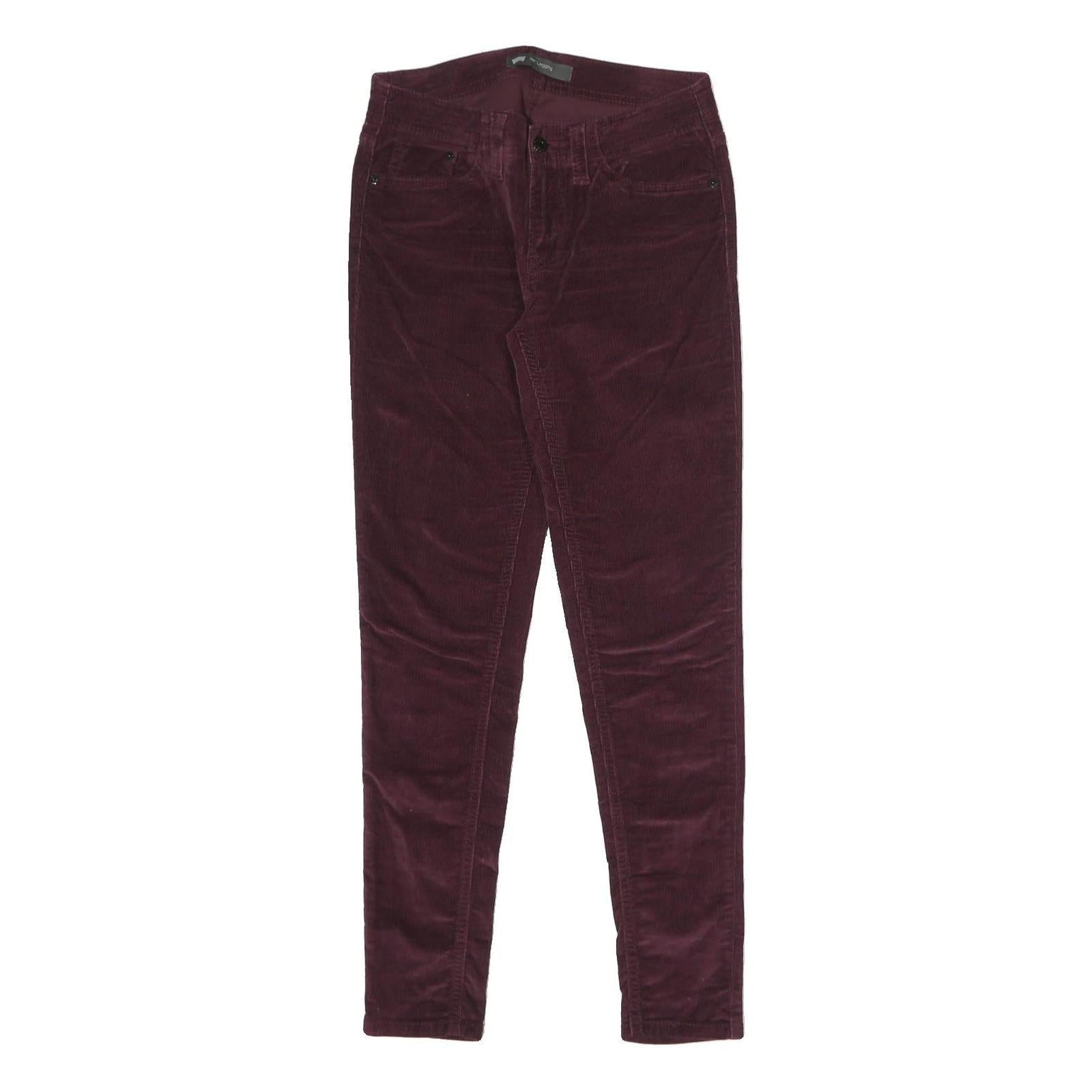 LEVI'S Womens Cotton Blend Burgundy Slim Skinny Trousers W28 L29 Casual Refurbished - N/A refurbished available on Cerqular