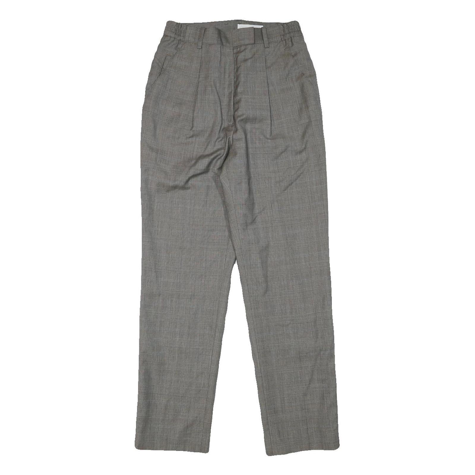 HONMA COLLECTION Womens Regular Grey Polyester Blend Trousers W25 L28 Classic Refurbished - N/A refurbished available on Cerqular