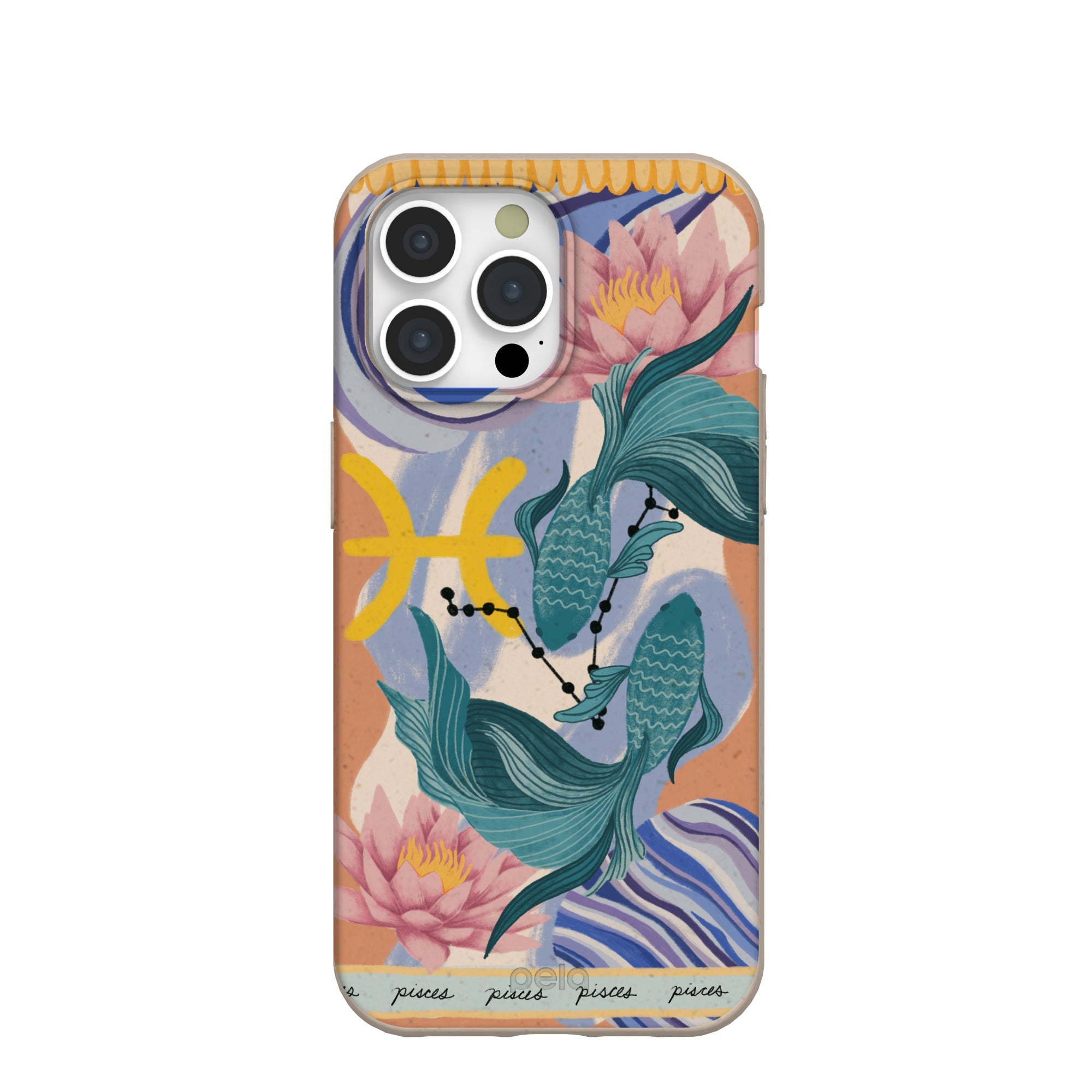 Seashell Pisces Fish iPhone 15 Pro Max Case Refurbished - Pela Case refurbished available on Cerqular