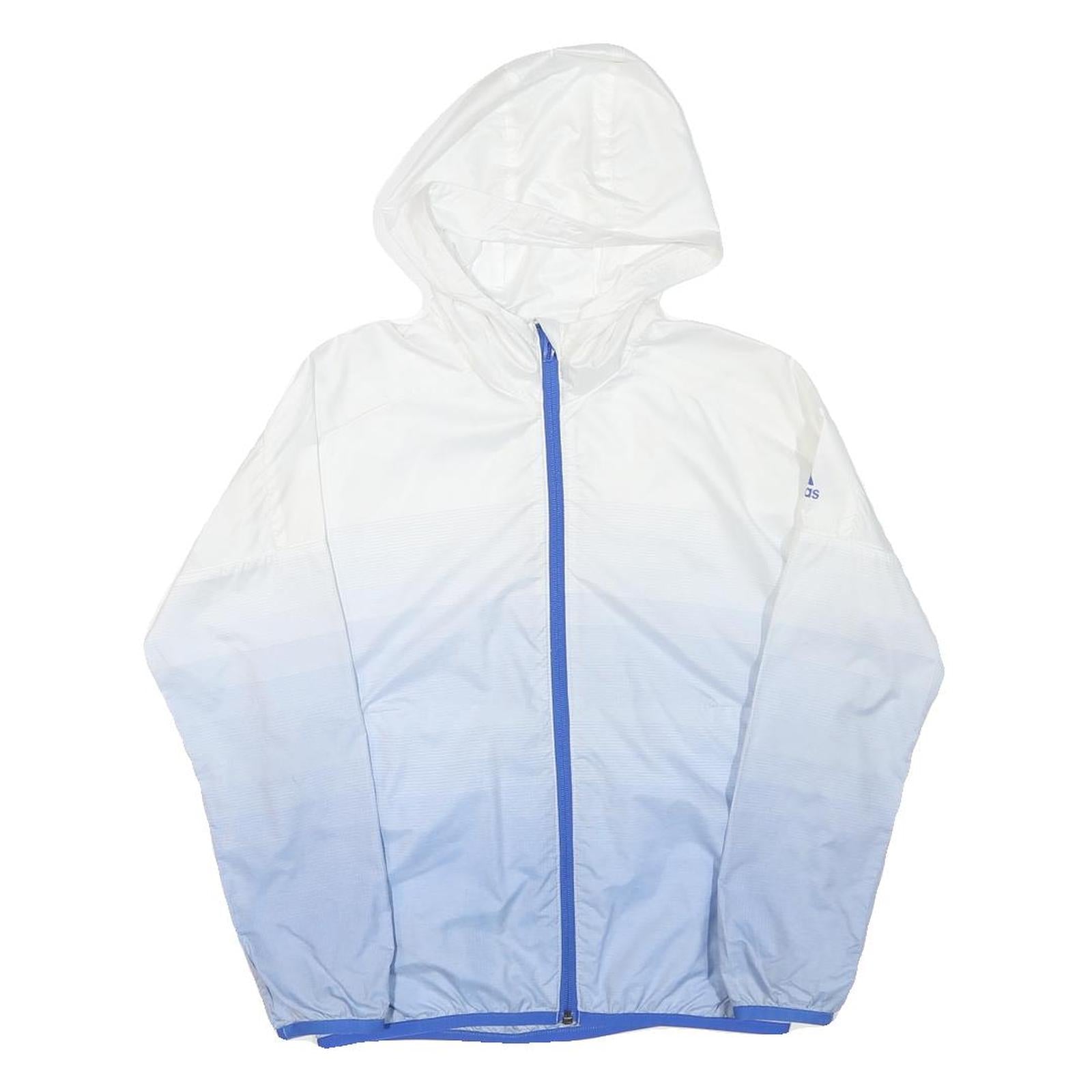 Buy ADIDAS Mens White & Blue Hooded Zip Jacket XS Polyester Blend Sportswear Refurbished - $41.59 ADIDAS Mens White & Blue Hooded Zip Jacket XS Polyester Blend Sportswear Refurbished - N/A refurbished available on Cerqular