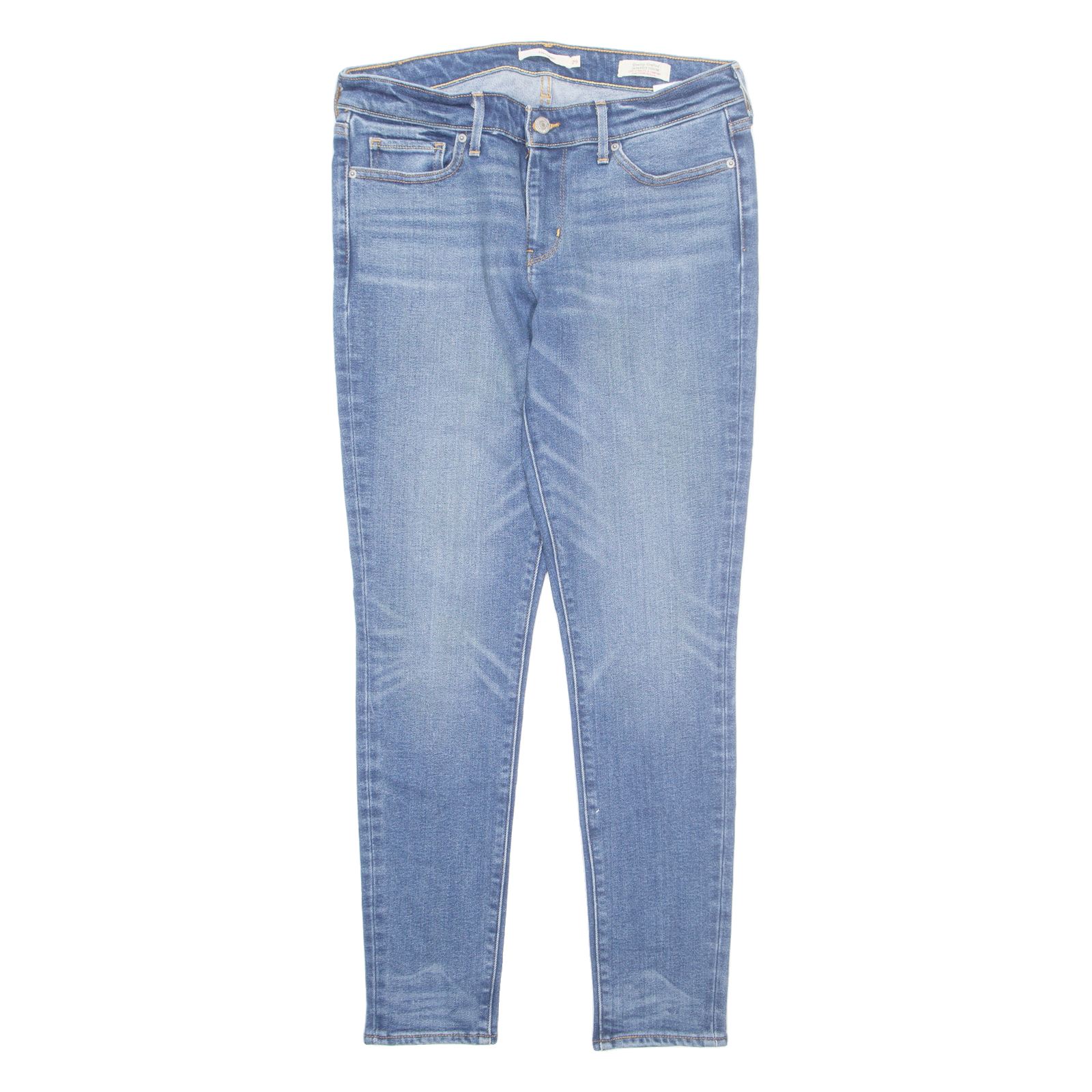 LEVI'S Womens Jeans Blue Regular Skinny W29 L30 Refurbished - N/A refurbished available on Cerqular