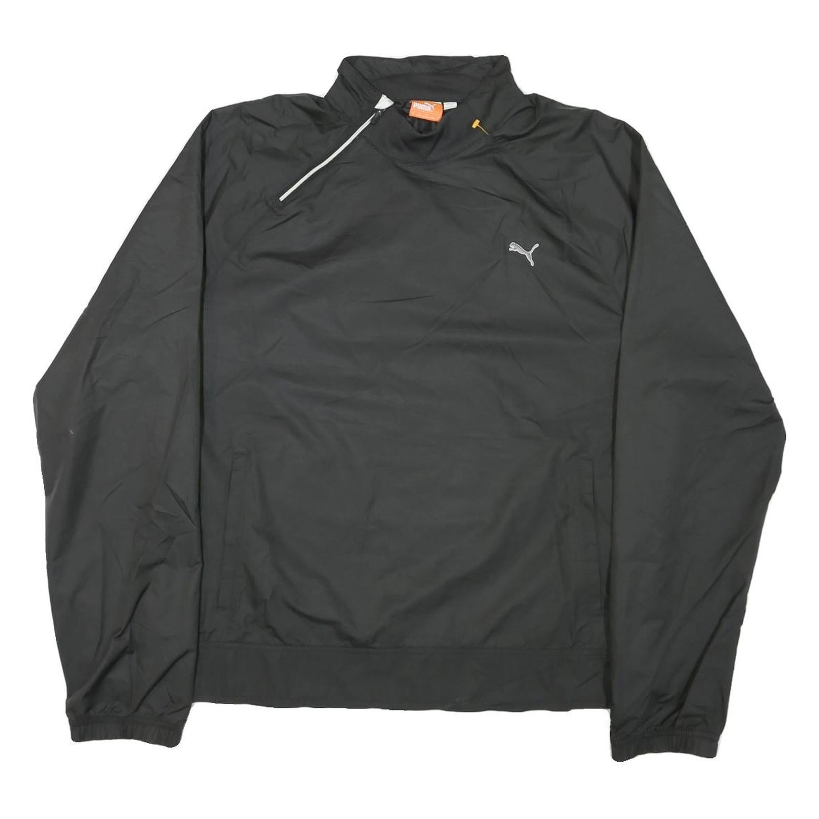 PUMA Womens Black Nylon Jacket L Zip Sportswear Track Running Casual Refurbished - N/A refurbished available on Cerqular