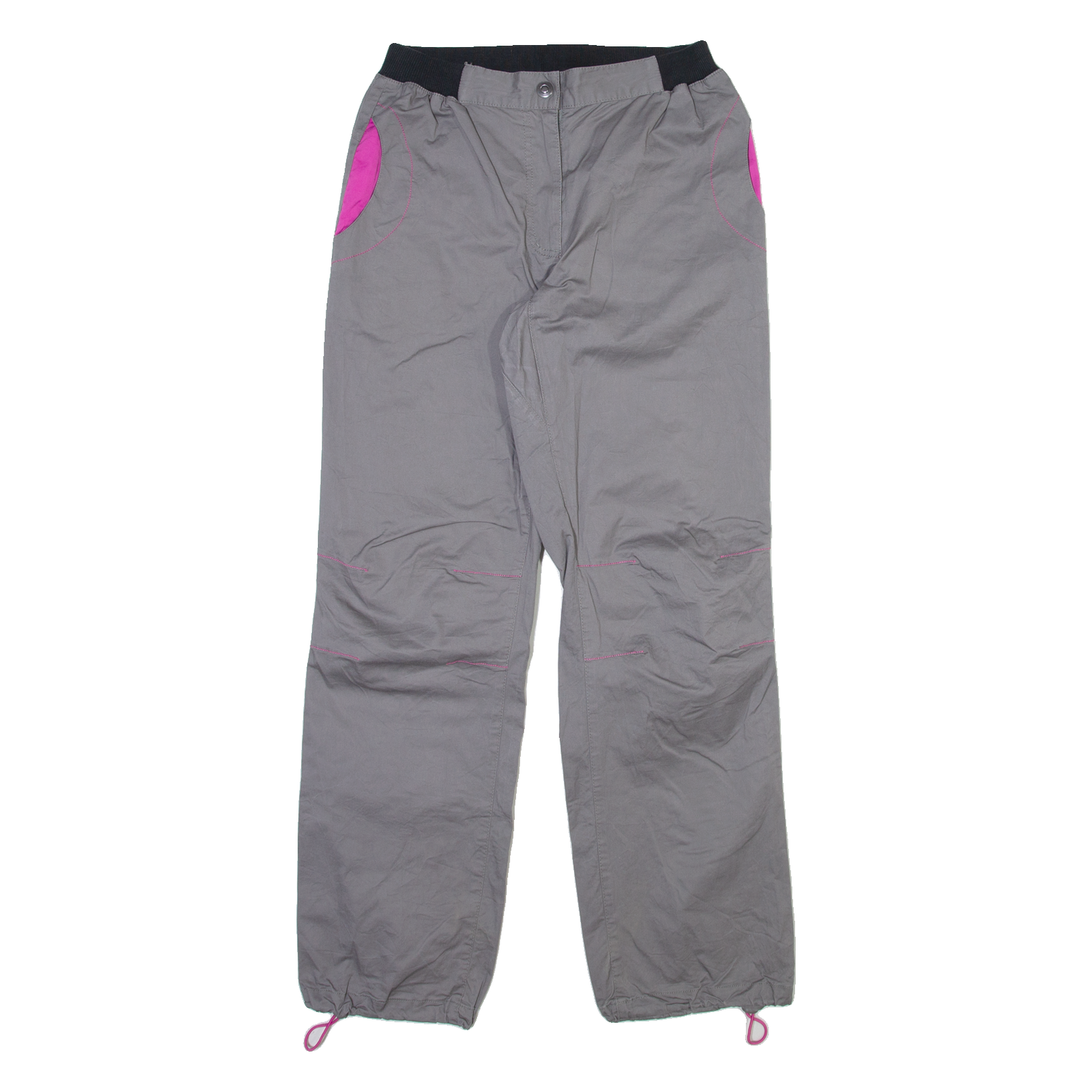 CRANE Womens Trousers Grey Regular Straight W26 L30 Refurbished - N/A refurbished available on Cerqular