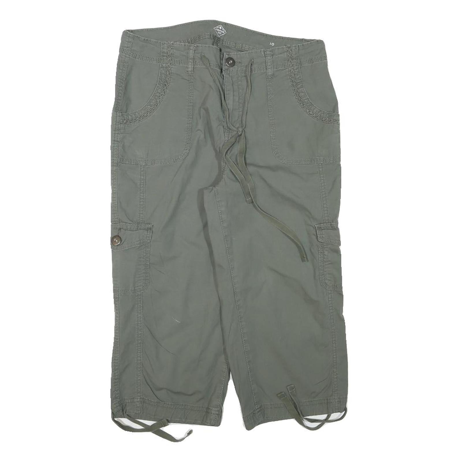 ST JOHNS BAY Womens Shorts Green Casual Cargo M W30 Comfort Fit Refurbished - N/A refurbished available on Cerqular