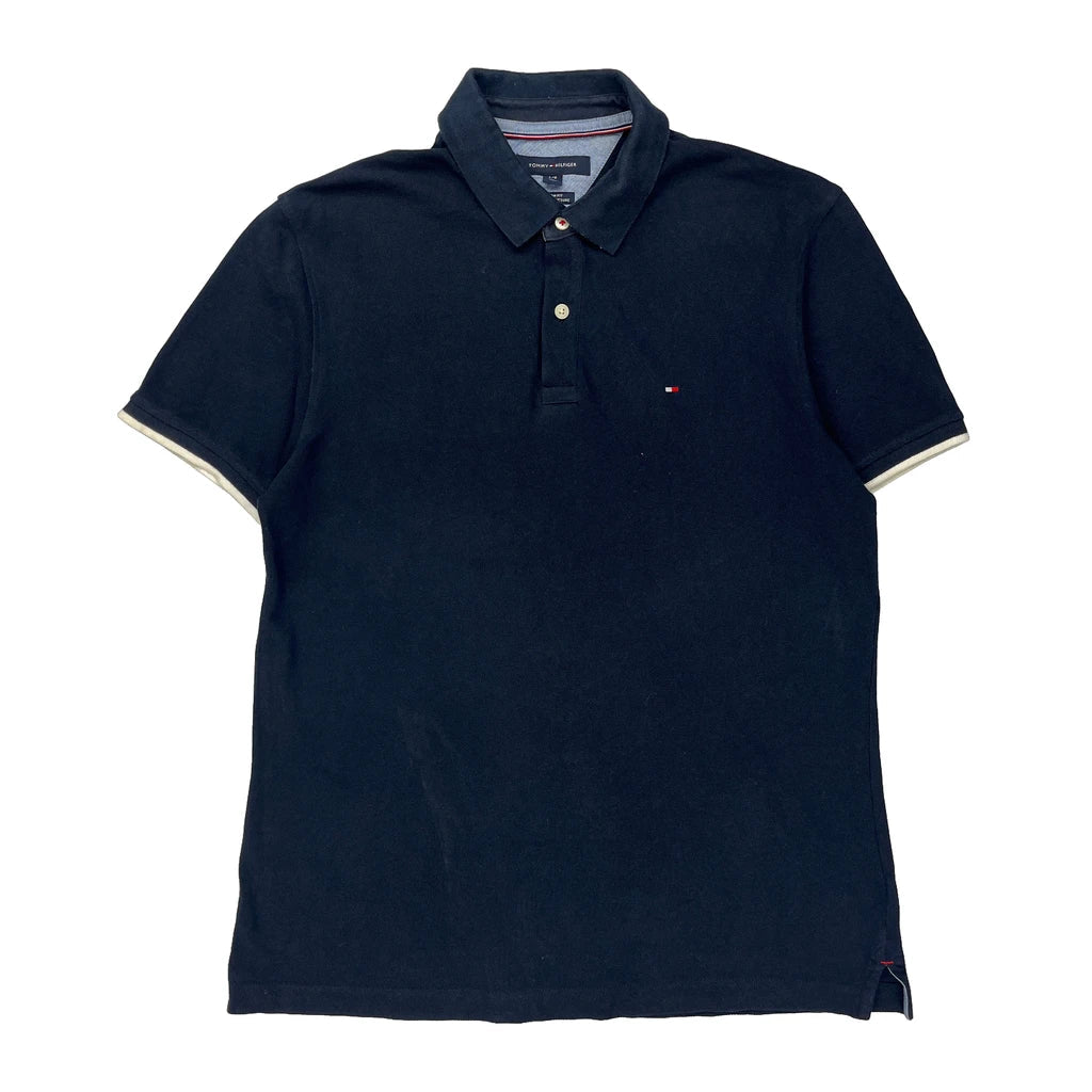 Buy Tommy Hilfiger Polo Shirt - Large Navy Cotton Refurbished - $26.79 Tommy Hilfiger Polo Shirt - Large Navy Cotton Refurbished - Thrifted (note: this is a term often used to describe second- refurbished available on Cerqular
