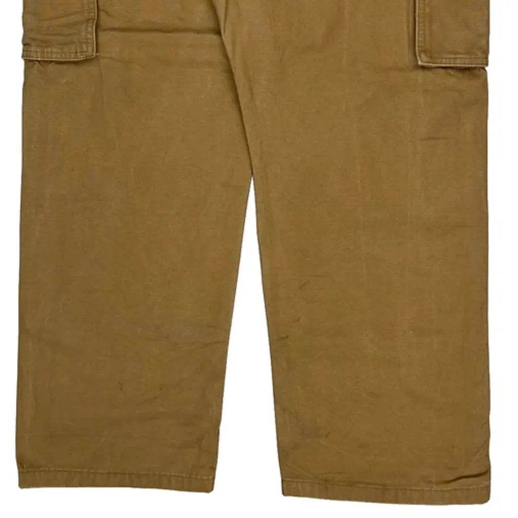 Buy Wrangler Cargo Trousers - 38W 31L Brown Cotton Refurbished - $46.89 Wrangler Cargo Trousers - 38W 31L Brown Cotton Refurbished - Thrifted (note: this is a term often used to describe second- refurbished available on Cerqular