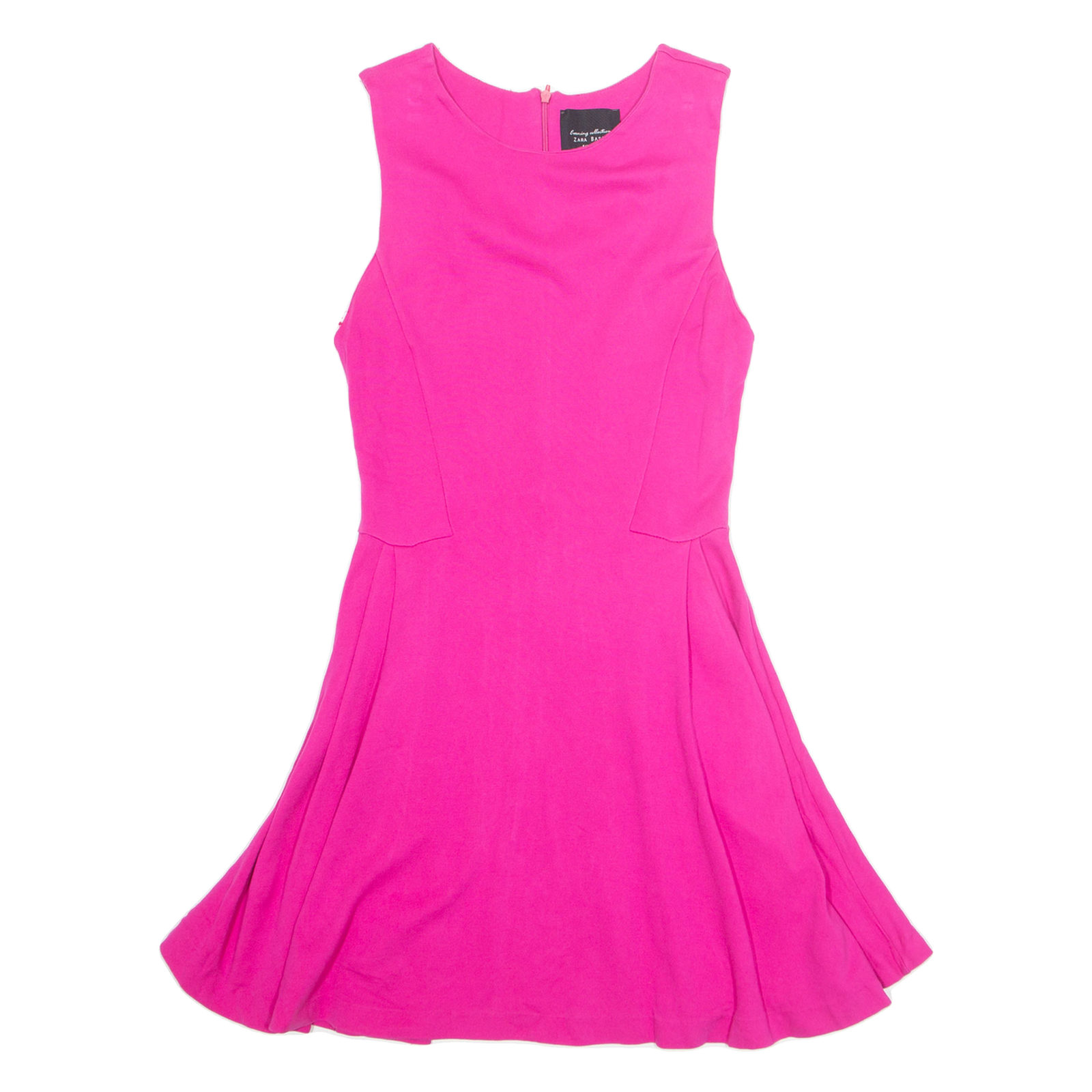 ZARA Womens Skater Dress Pink Sleeveless Short M Refurbished - N/A refurbished available on Cerqular