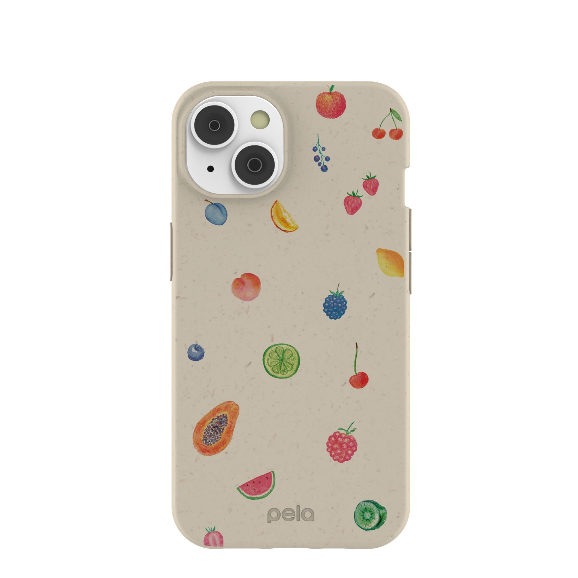 London Fog Lil Fruity iPhone 14/16e Case Refurbished - Pela Case refurbished available on Cerqular