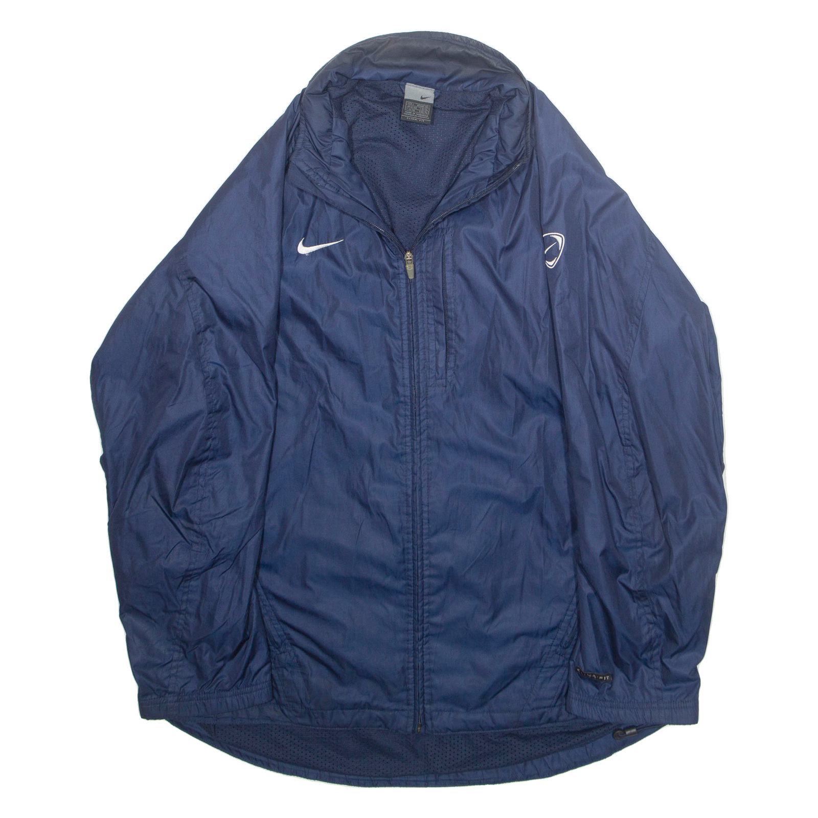 NIKE Mesh Lined Mens Track Jacket Blue Nylon L Refurbished - N/A refurbished available on Cerqular