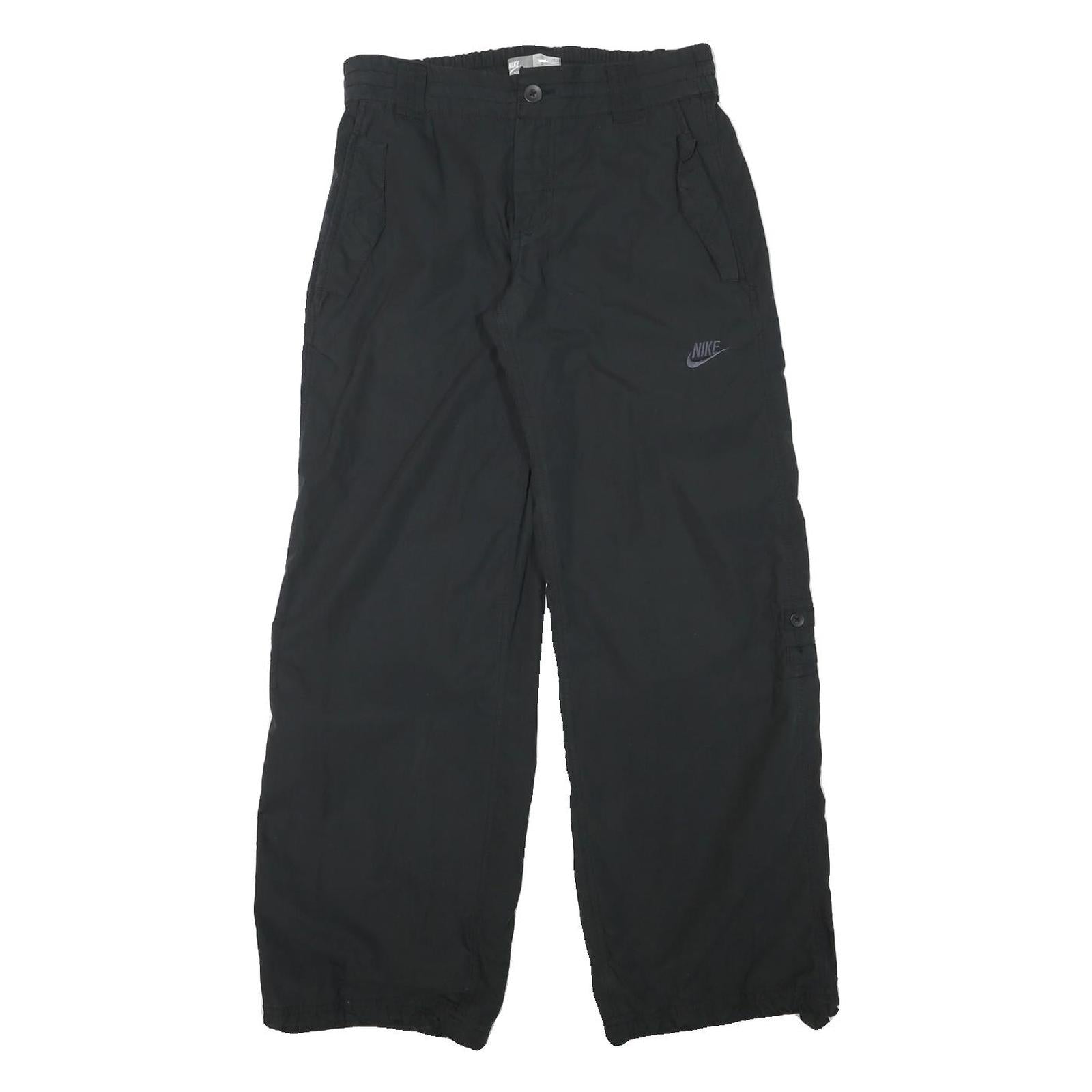 Buy NIKE Mens Polyester Blend Black Relaxed Straight Trousers W30 L31 Zip Closure Refurbished - $36.39 NIKE Mens Polyester Blend Black Relaxed Straight Trousers W30 L31 Zip Closure Refurbished - N/A refurbished available on Cerqular