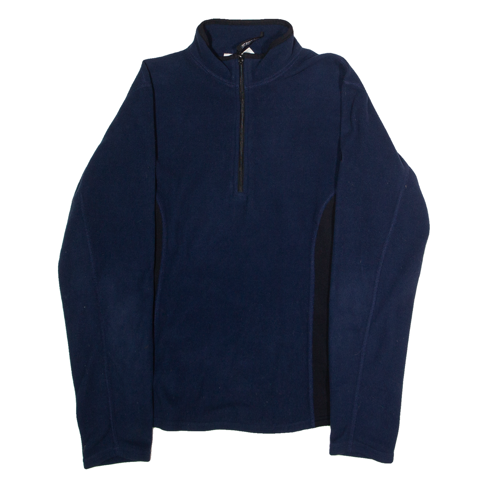 THE NORTH FACE Womens Patterned Fleece Blue Colourblock 1/4 Zip L Refurbished - N/A refurbished available on Cerqular
