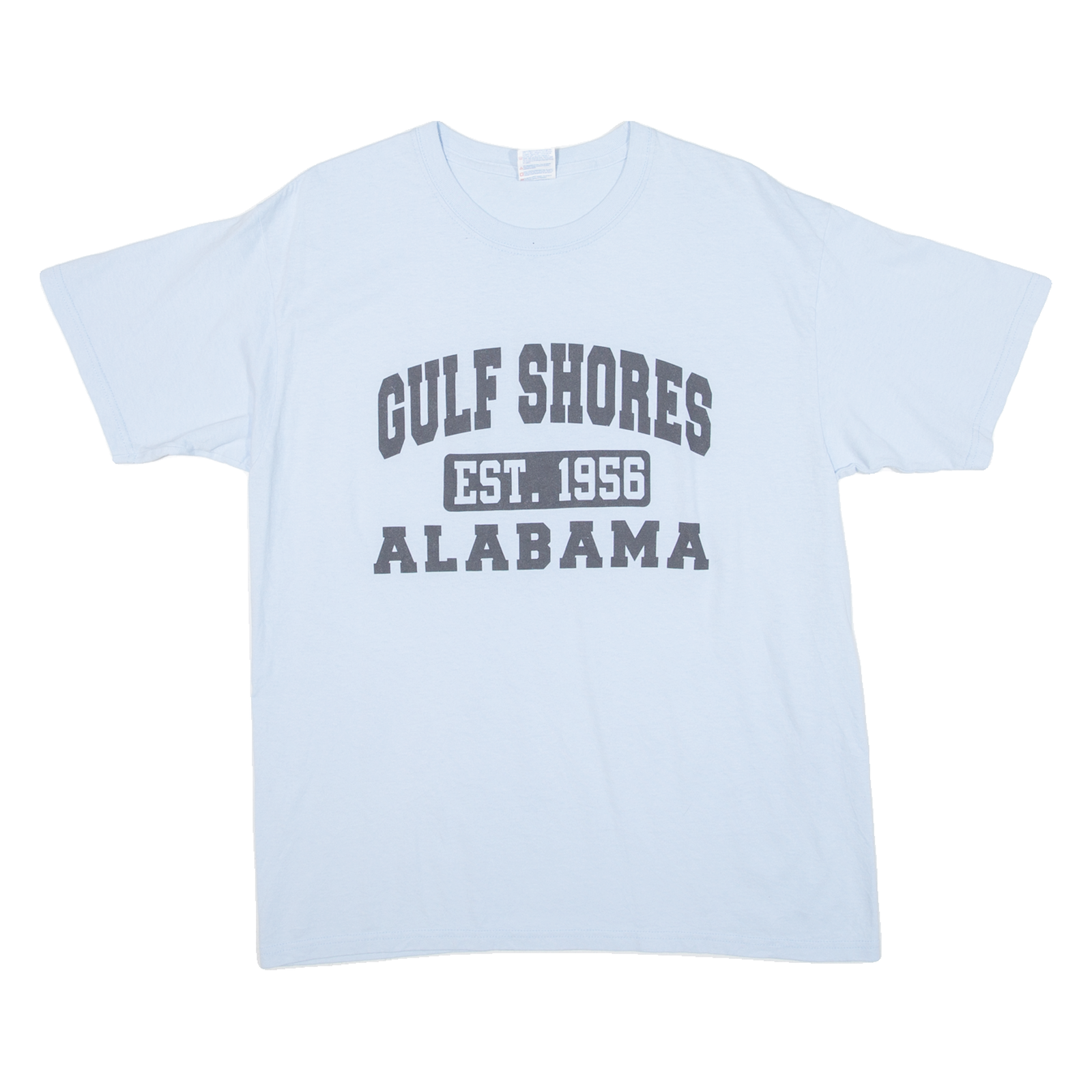 YAZBEK Gulf Shores Alabama Mens T-Shirt Blue USA L Refurbished - N/A refurbished available on Cerqular
