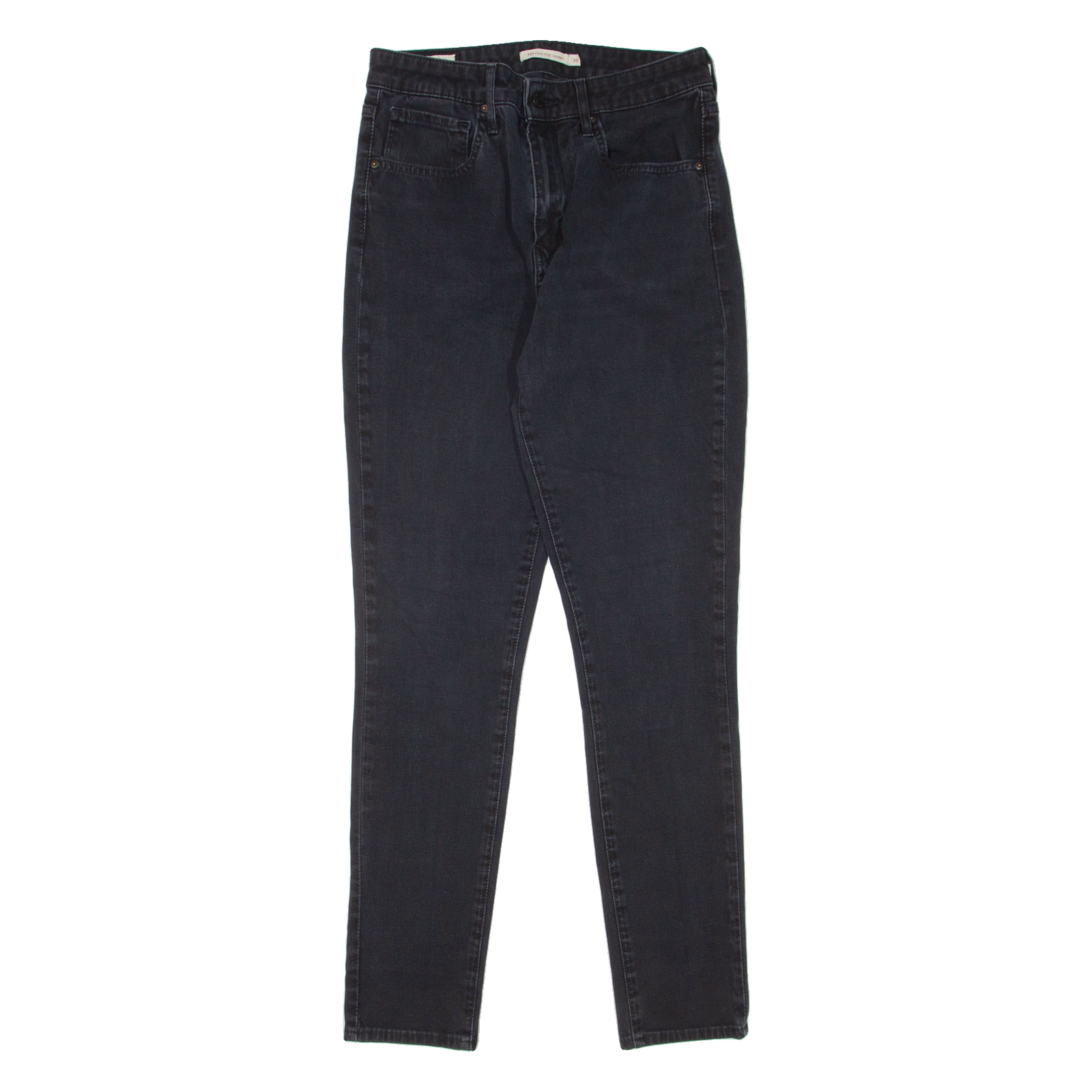 LEVI'S 721 High Rise BIG E Womens Jeans Black Slim Skinny W27 L30 Refurbished - N/A refurbished available on Cerqular