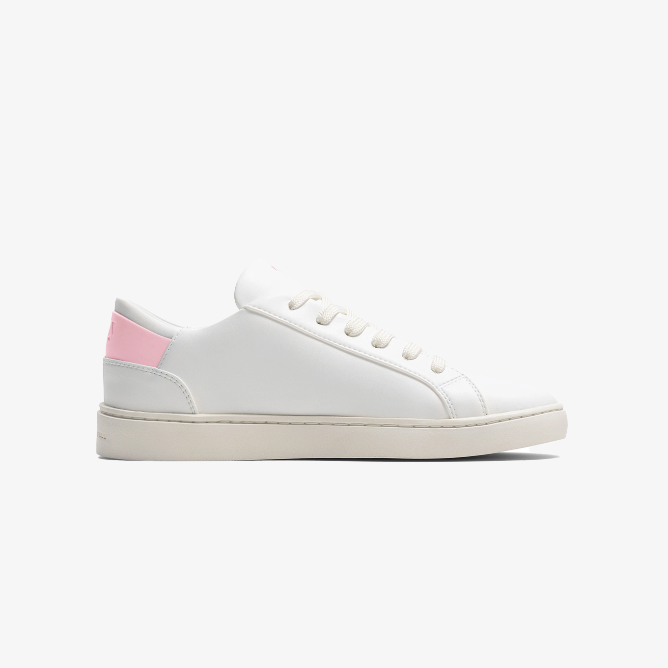 Men's Lace Up | White-Pink | Size: 10 Refurbished - Thousand Fell refurbished available on Cerqular