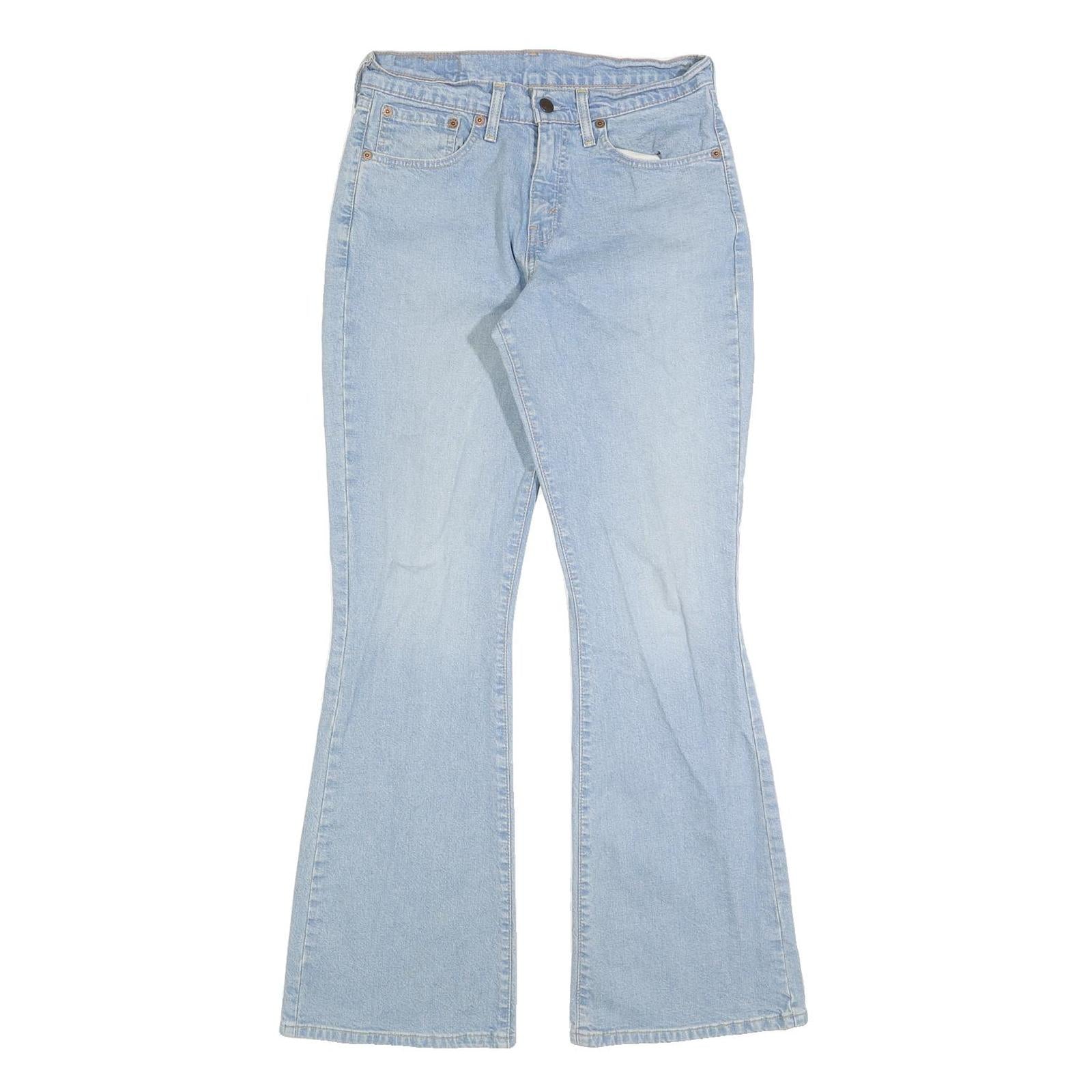 LEVI'S 584 87 Womens Jeans Blue Regular Flared Denim Light W29 L32 Cotton Blend Refurbished - N/A refurbished available on Cerqular