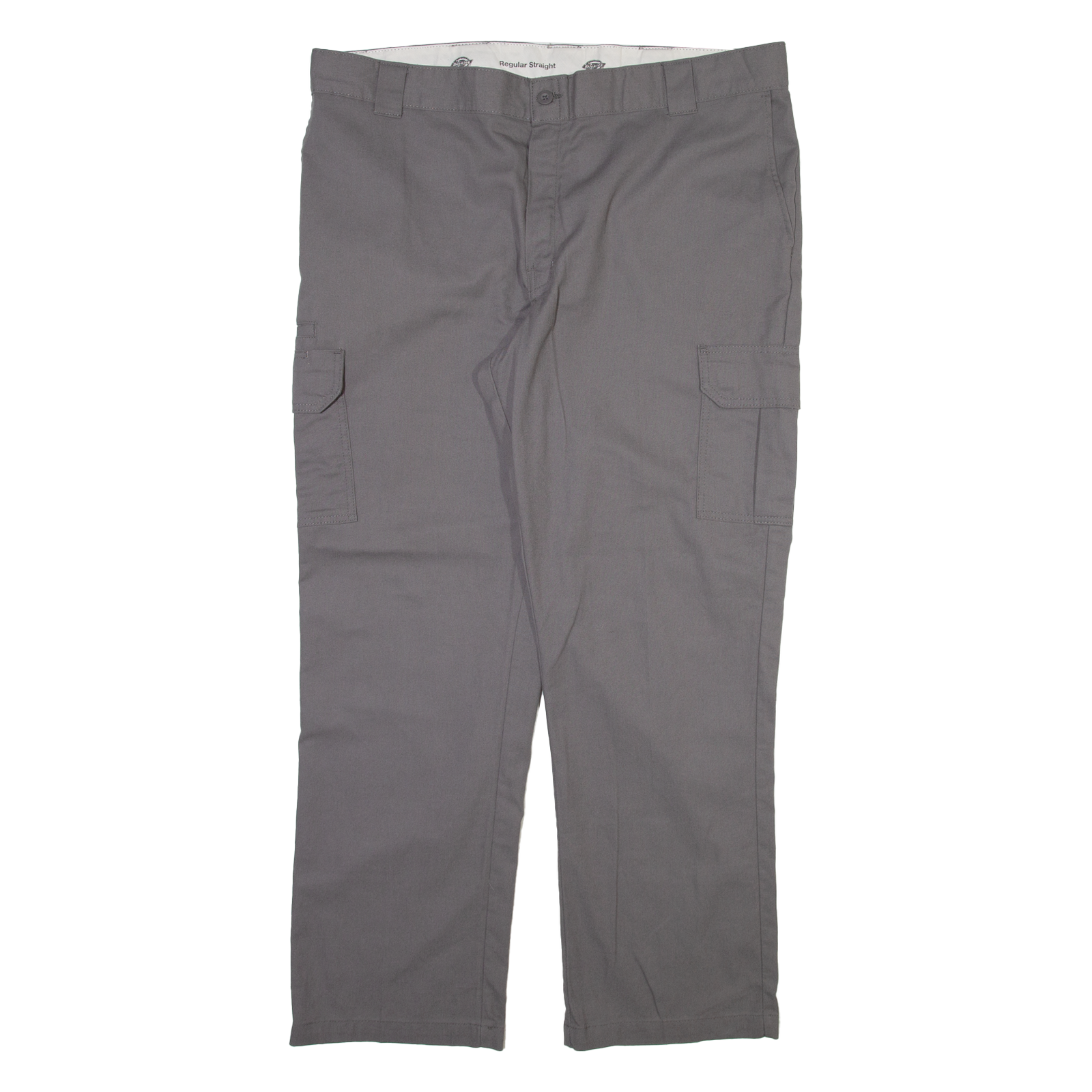 DICKIES Cargo Mens Trousers Grey Regular Straight W42 L32 Refurbished - N/A refurbished available on Cerqular