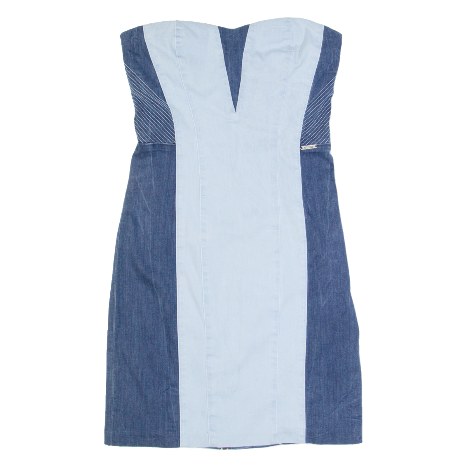 Buy GUESS Womens Bodycon Dress Blue Denim Sleeveless Knee Length S Refurbished - $28.59 GUESS Womens Bodycon Dress Blue Denim Sleeveless Knee Length S Refurbished - N/A refurbished available on Cerqular