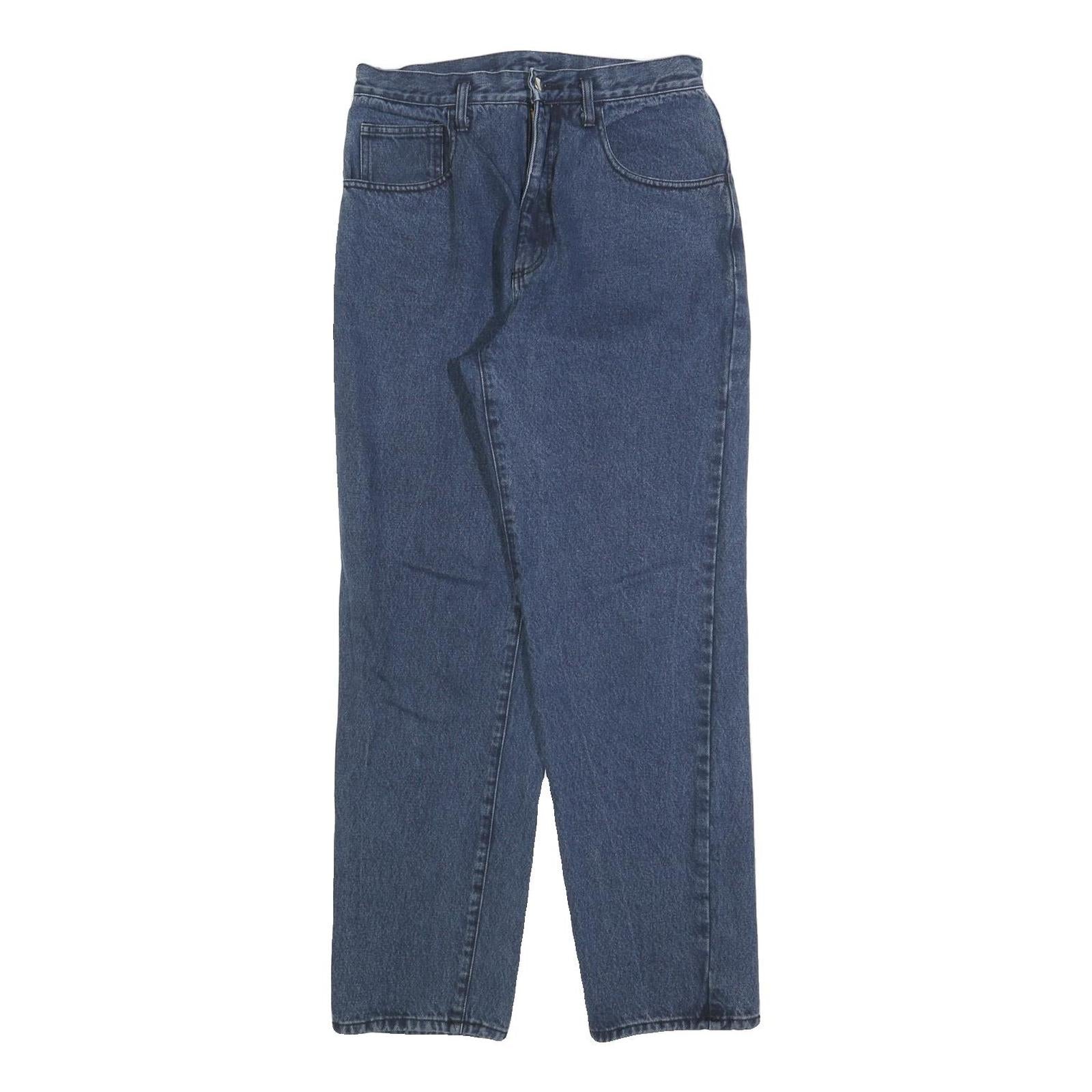 Womens Blue Regular Fit Straight Denim Cotton Blend Zip W29 L29 Classic Jeans Refurbished - N/A refurbished available on Cerqular