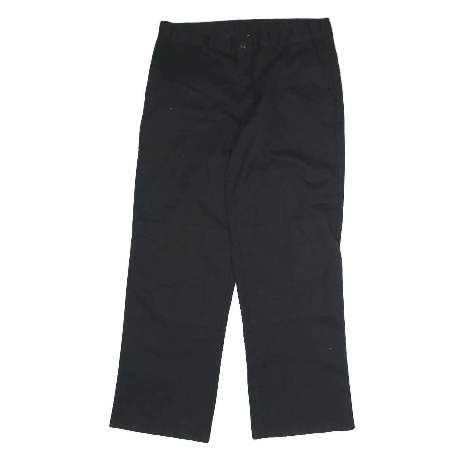DICKIES Mens Cotton Black Regular Straight Trousers W32 L30 Workwear Zip Closure Refurbished - N/A refurbished available on Cerqular