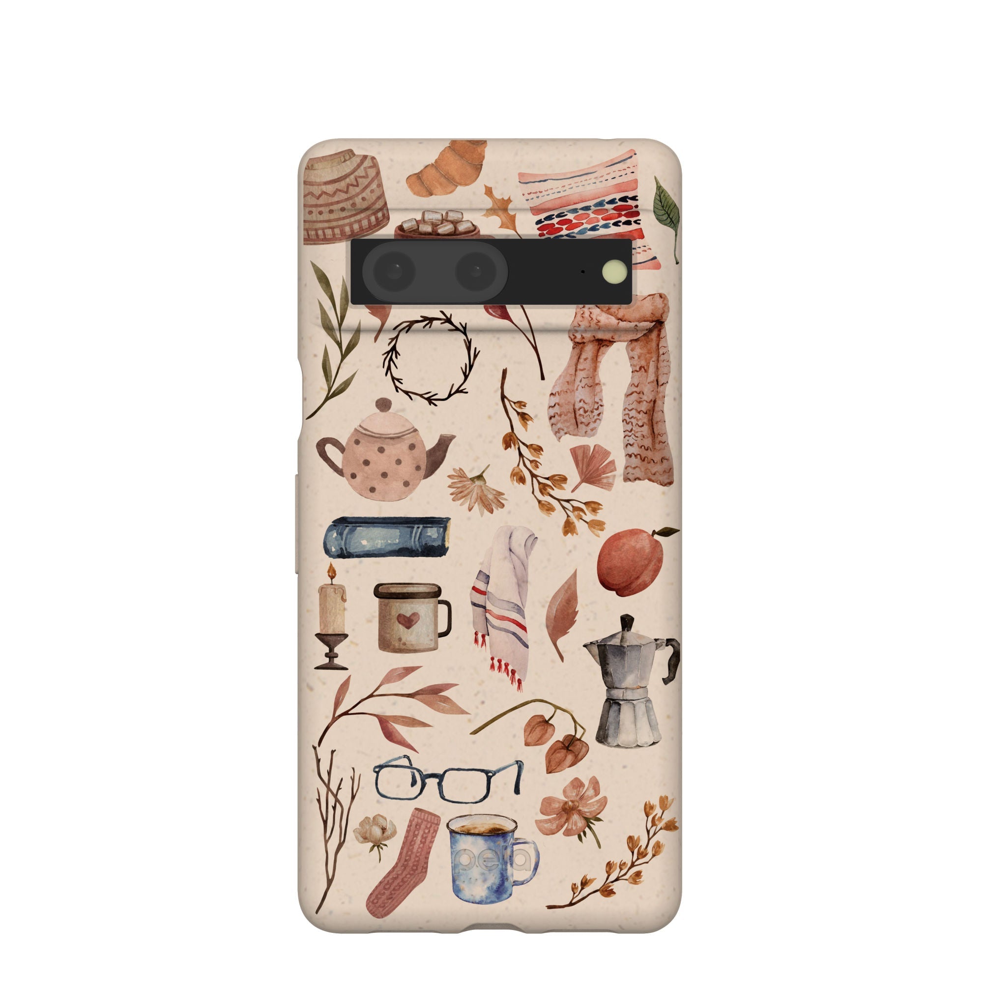 Seashell Creature Comforts Google Pixel 7 Case Refurbished - Pela Case refurbished available on Cerqular