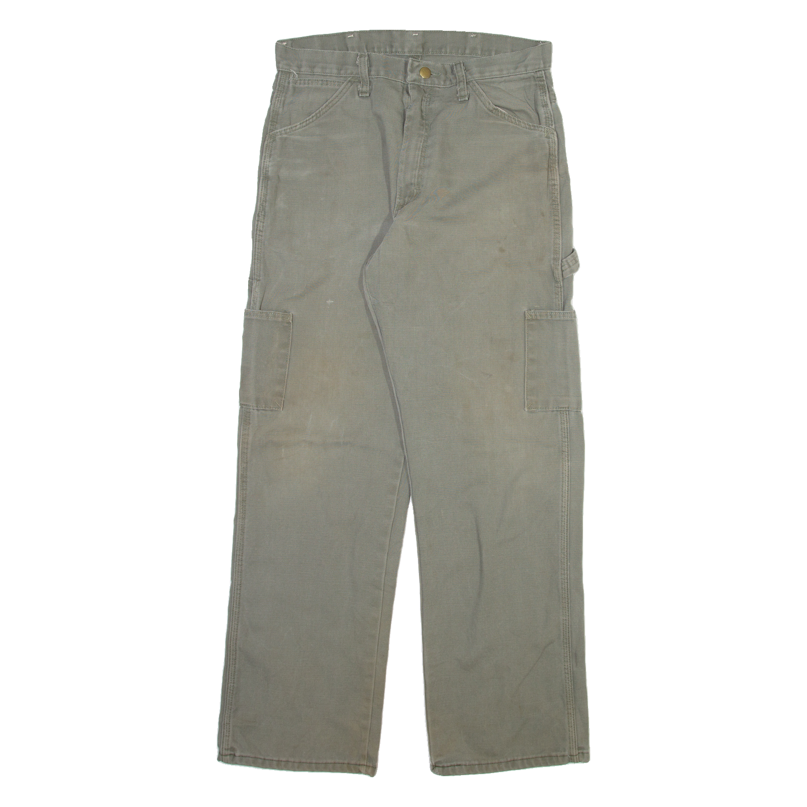 BULWARD Carpenter Mens Trousers Grey Regular Straight W30 L30 Refurbished - N/A refurbished available on Cerqular