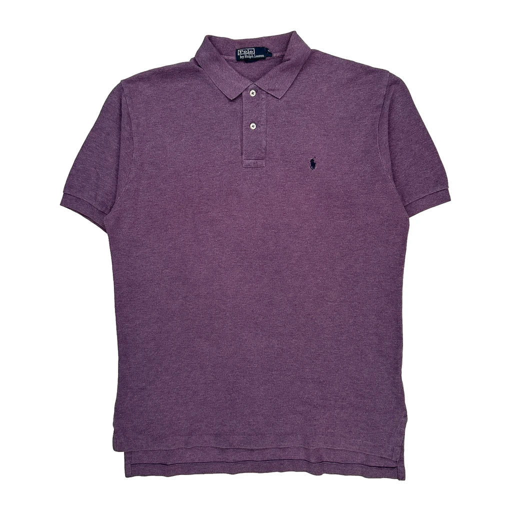 Polo By Ralph Lauren Polo Shirt - Large Purple Cotton Refurbished - Thrifted (note: this is a term often used to describe second- refurbished available on Cerqular