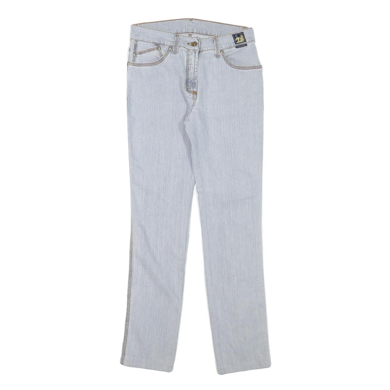 CAPPOPERA Womens Slim Blue Denim Slim Jeans W26 L28 Side Stitch Detail Refurbished - N/A refurbished available on Cerqular