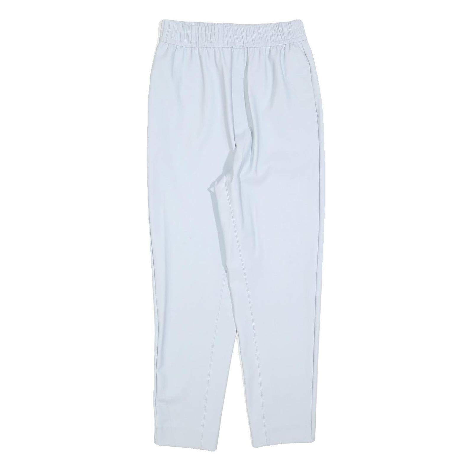 Womens White Regular Fit Straight Polyester Blend Trousers W25 L26 Stylish Refurbished - N/A refurbished available on Cerqular