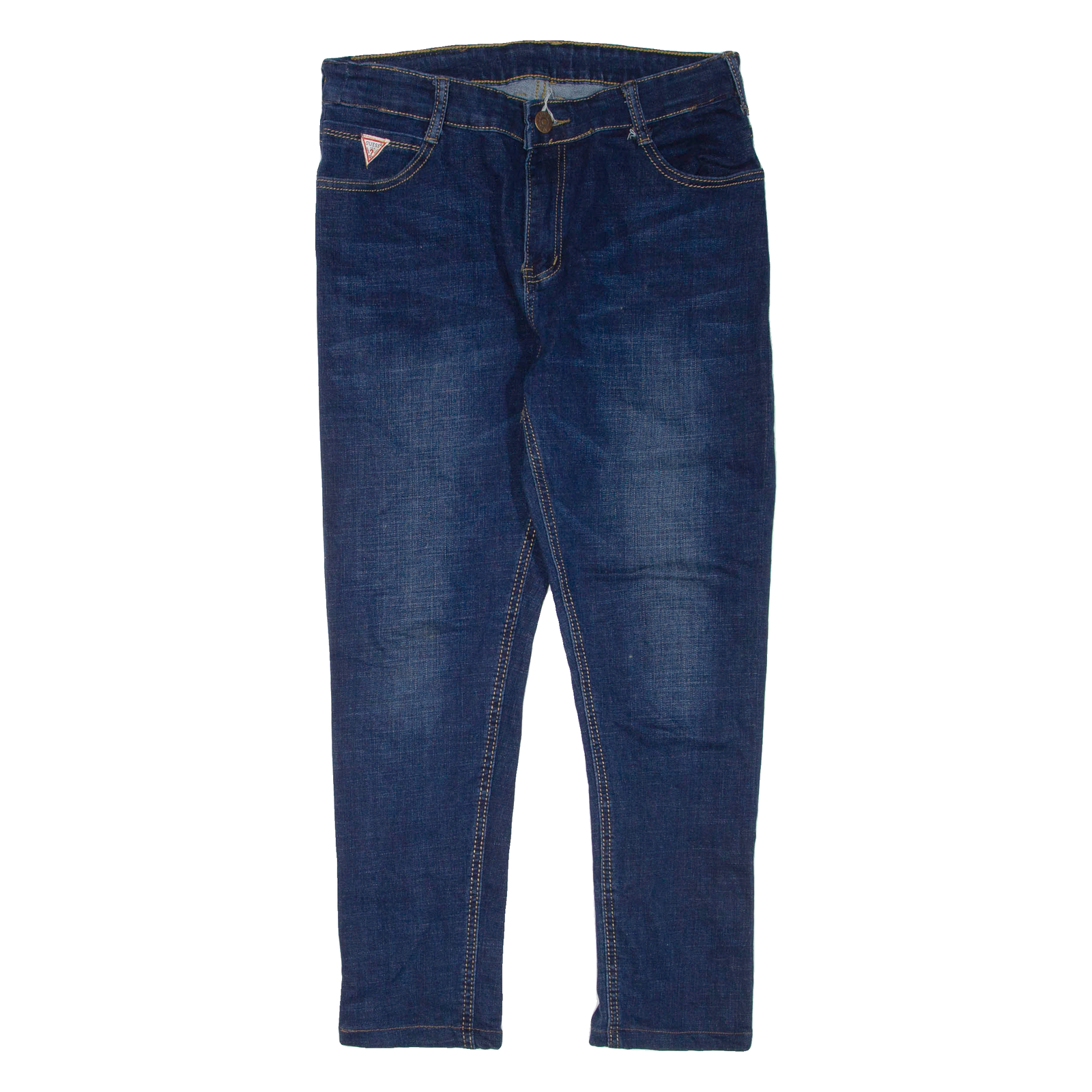 GUESS JEANS Mens Jeans Blue Regular Skinny W30 L26 Refurbished - N/A refurbished available on Cerqular
