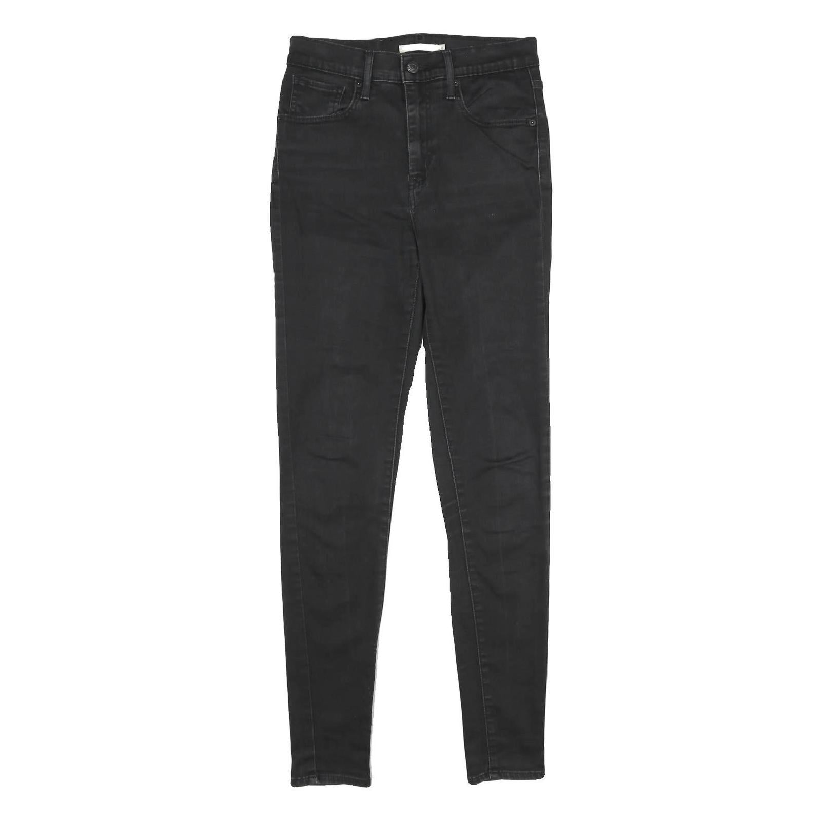 LEVI'S Mile High Super Skinny Womens Jeans Black Slim Skinny Denim Dark W28 L32 Refurbished - N/A refurbished available on Cerqular