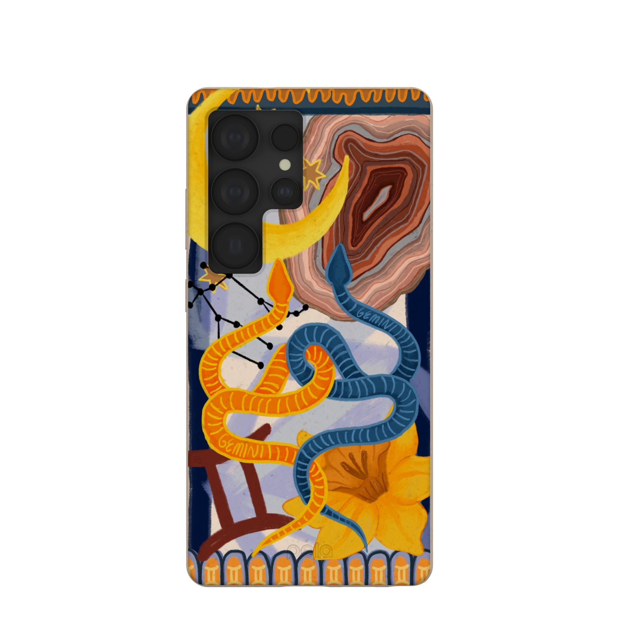 Seashell Gemini Twin Samsung Galaxy S25 Ultra Case Refurbished - Pela Case refurbished available on Cerqular