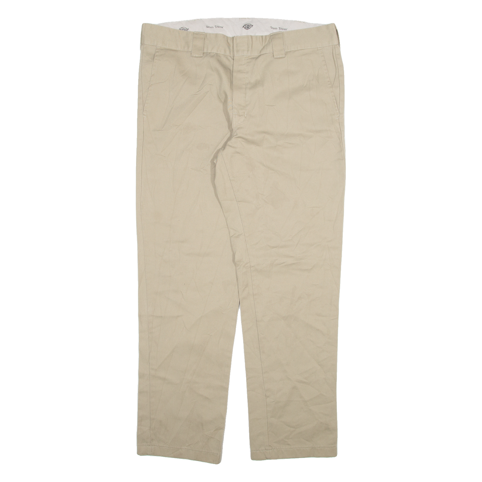DICKIES Mens Trousers Beige Slim Tapered W36 L32 Refurbished - N/A refurbished available on Cerqular
